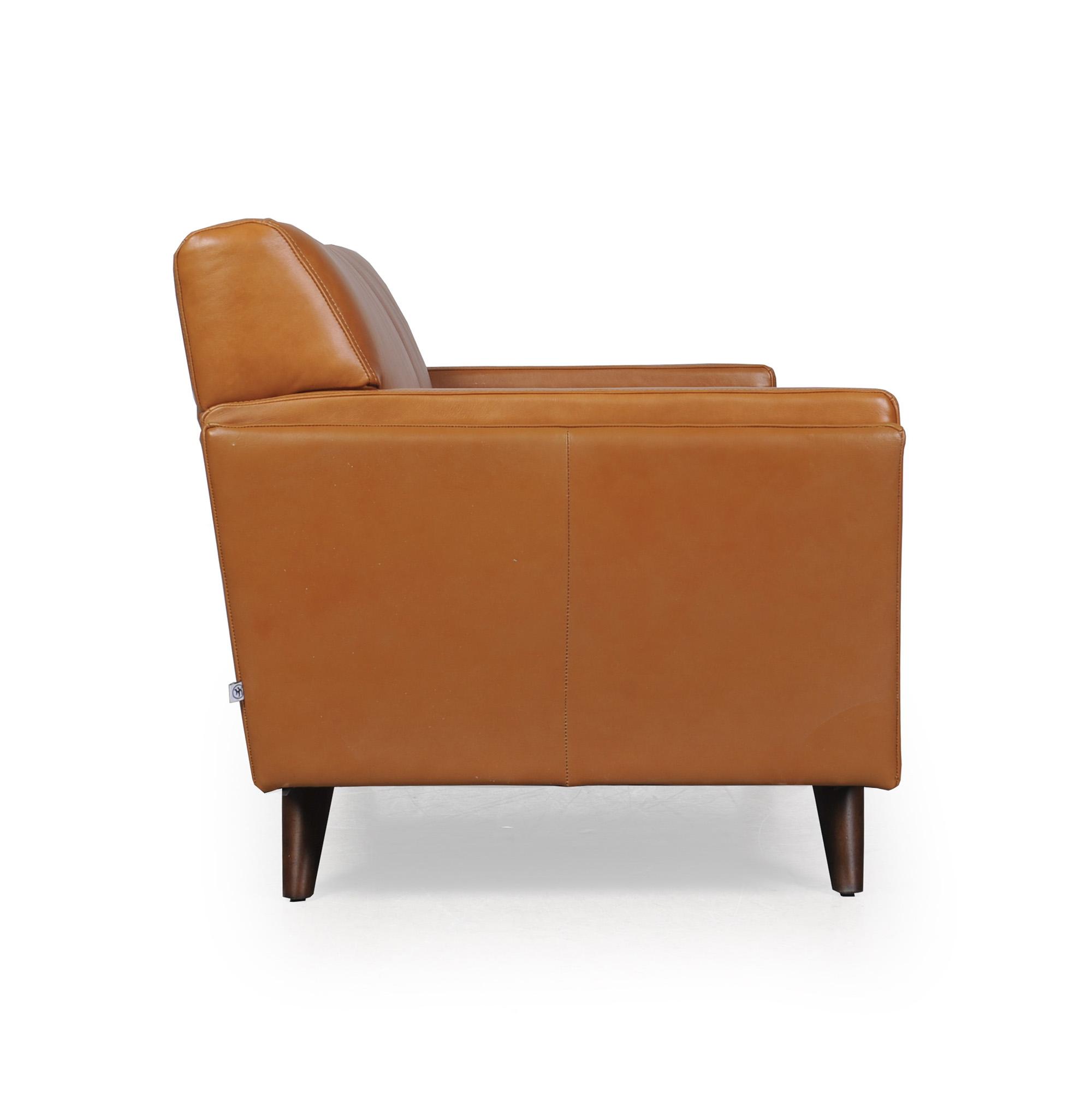 

    
 Photo  Tan Top Grain Leather Sofa Set 3Pcs Milo 361 Moroni Mid-Century Contemporary
