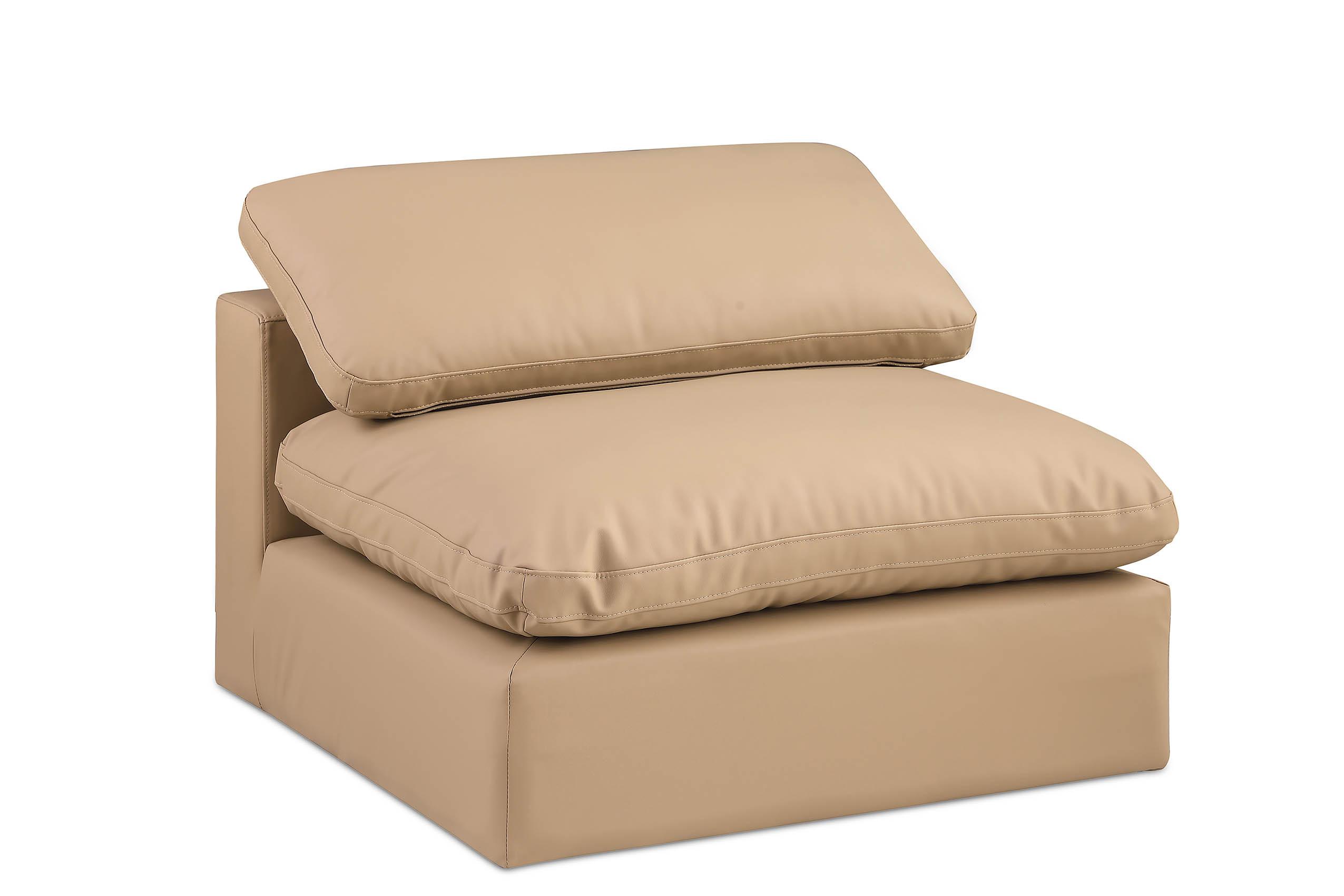 

    
Tan Vegan Leather Armless Chair COMFY 188Tan-Armless Meridian Modern
