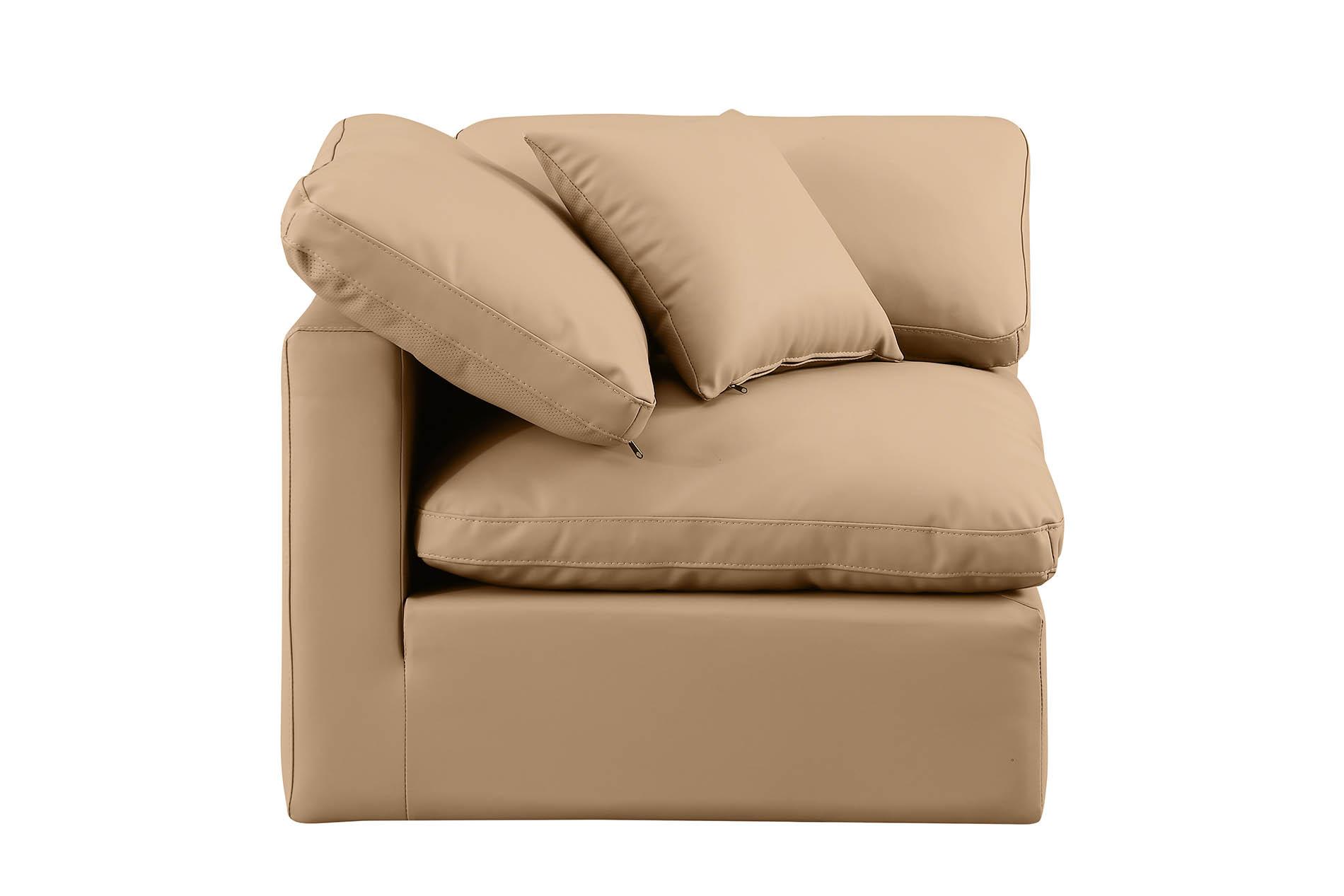 

        
Meridian Furniture INDULGE 146Tan-Corner Corner chair Tan Faux Leather 094308313481

