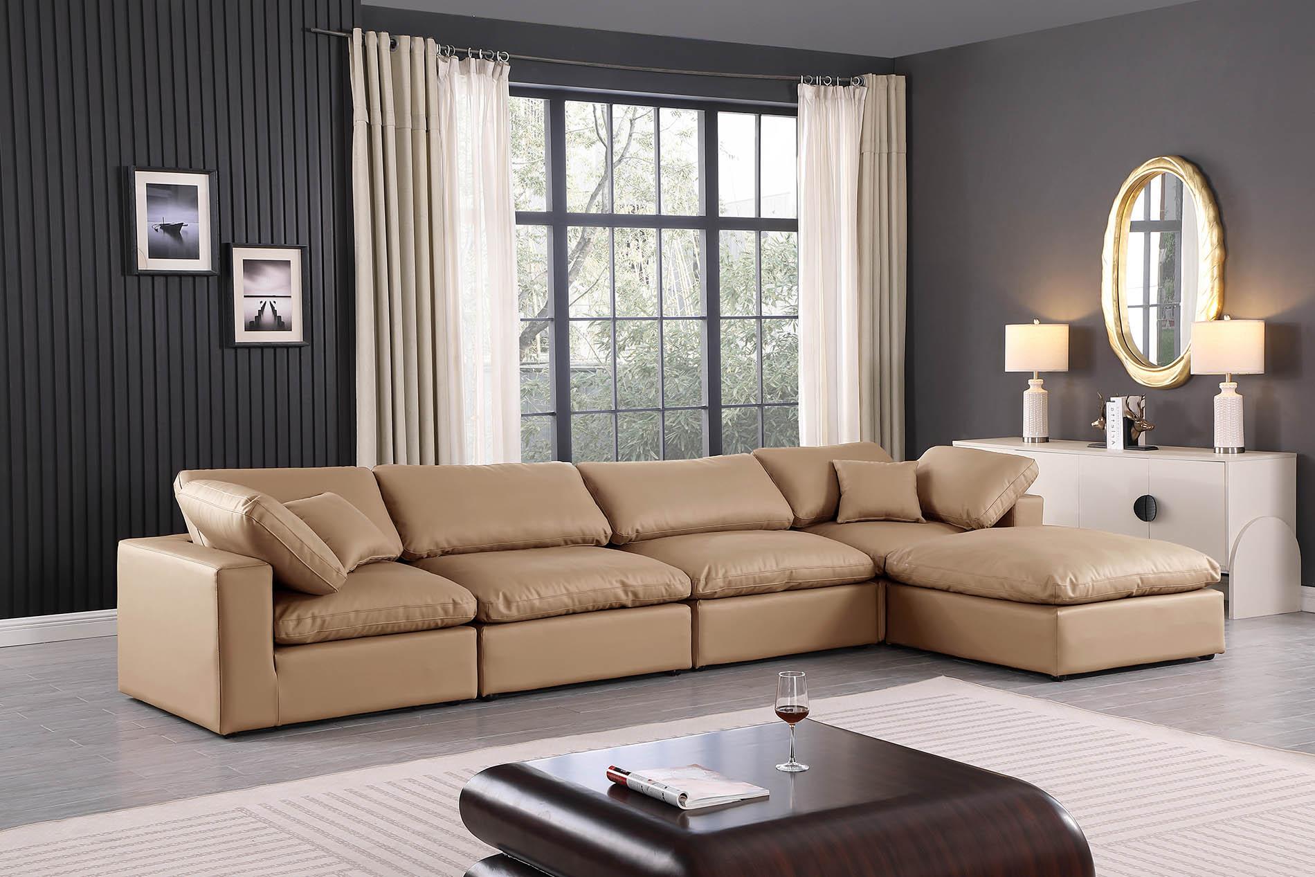 

        
Meridian Furniture 188Tan-Sec5A Modular Sectional Tan Faux Leather 094308288864
