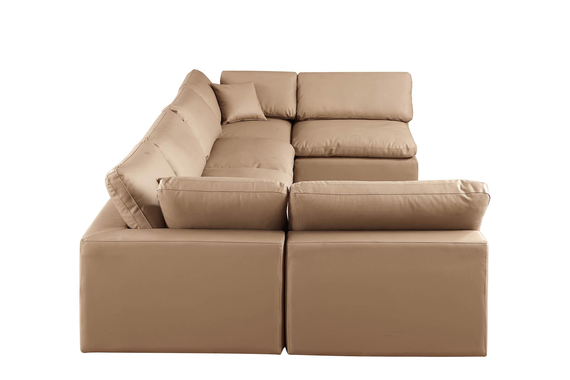 

        
Meridian Furniture 188Tan-Sec6D Modular Sectional Tan Faux Leather 094308288932
