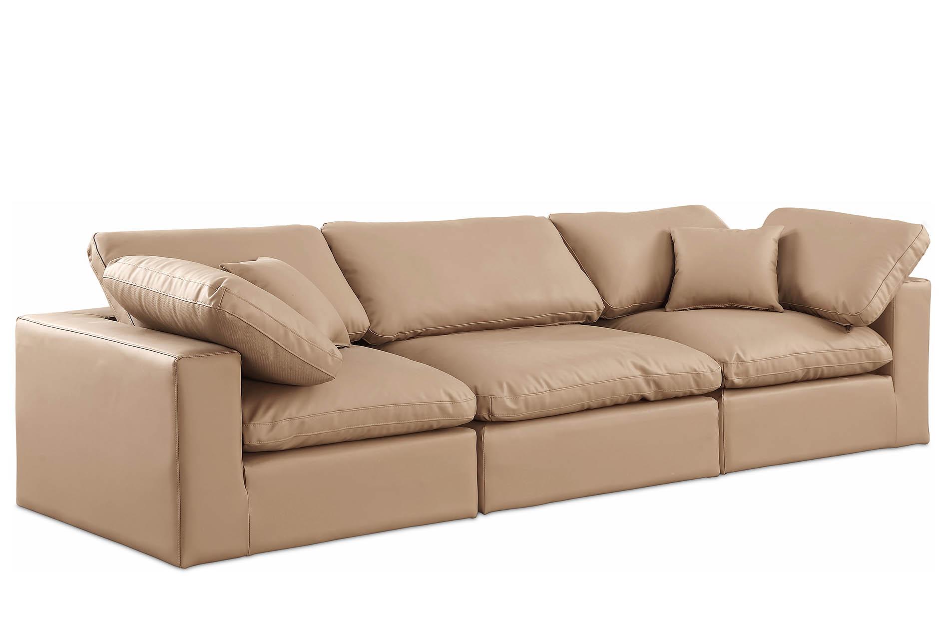 

    
Tan Vegan Leather Modular Sofa COMFY 188Tan-S119 Meridian Contemporary
