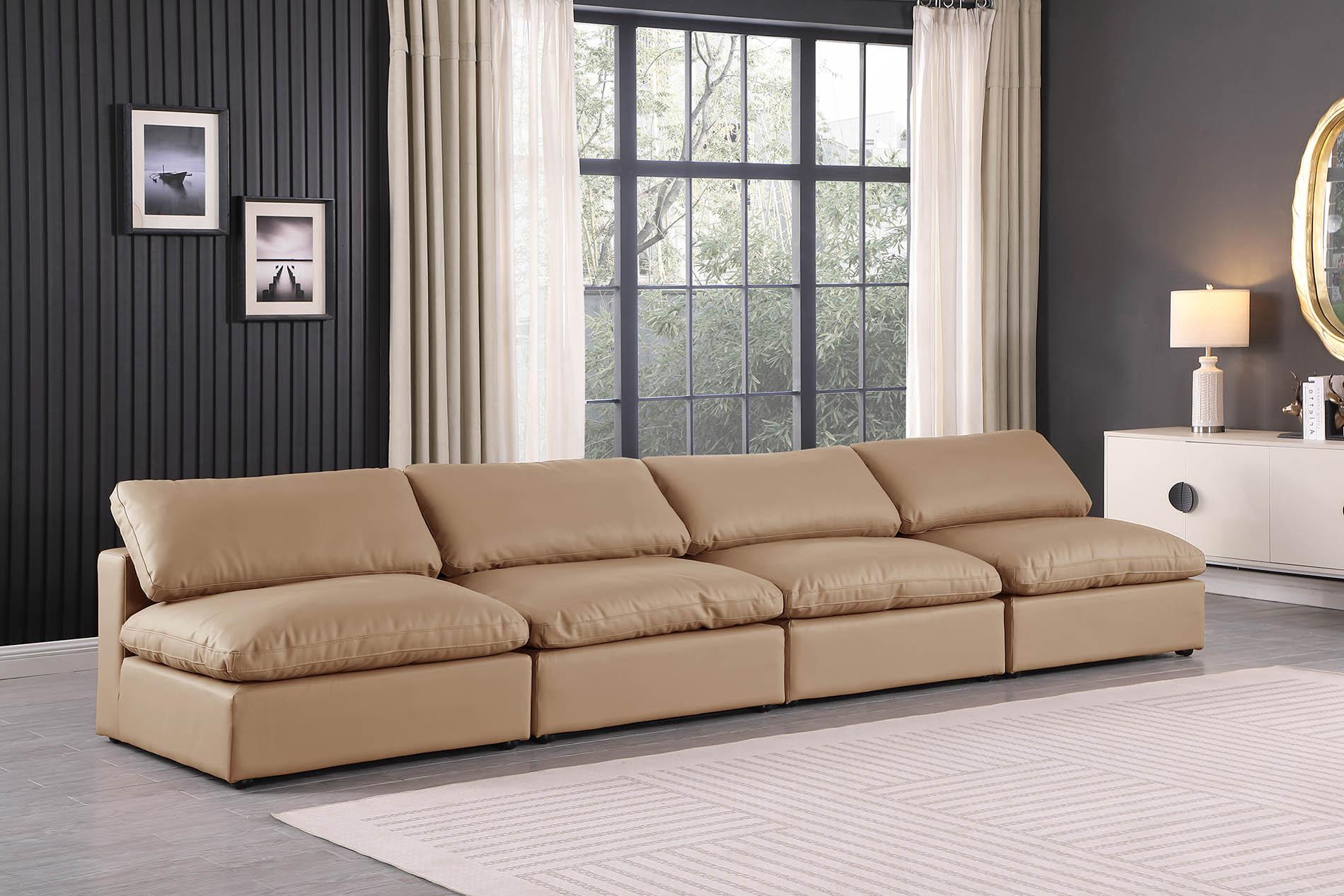 

    
Tan Vegan Leather Modular Sofa COMFY 188Tan-S156 Meridian Contemporary
