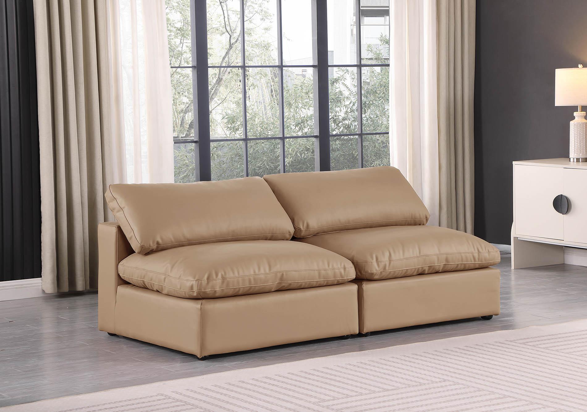 

    
Tan Vegan Leather Modular Sofa COMFY 188Tan-S78 Meridian Contemporary
