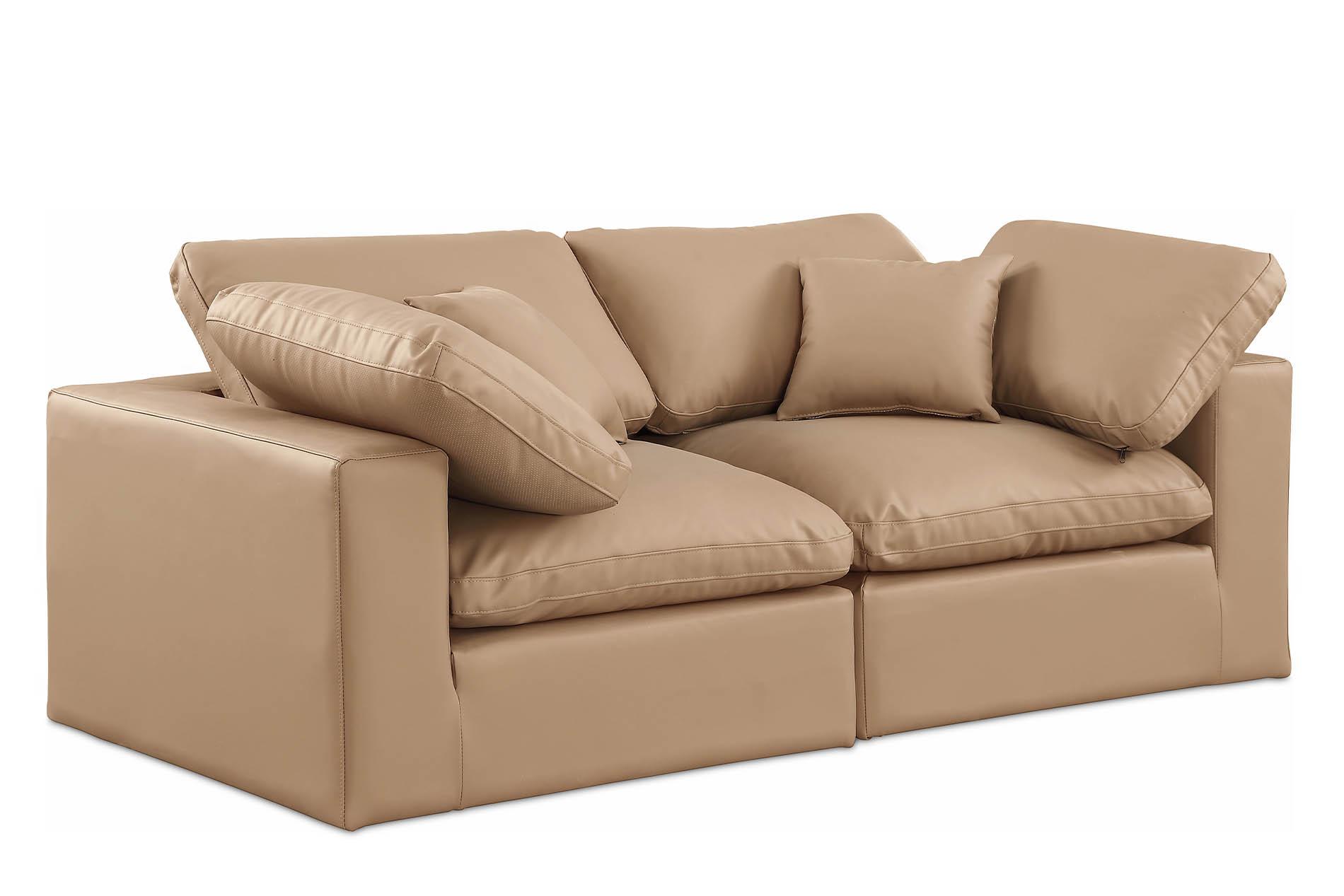 

    
Tan Vegan Leather Modular Sofa COMFY 188Tan-S80 Meridian Contemporary
