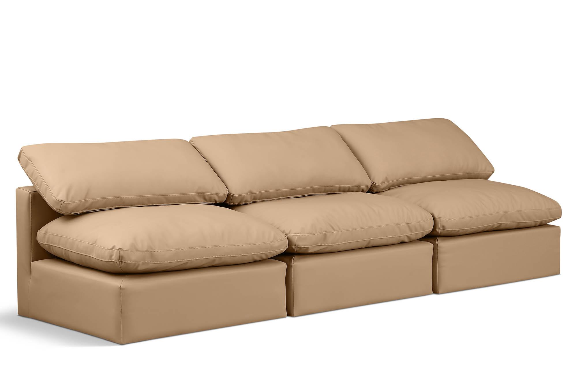 

    
Tan Vegan Leather Modular Sofa INDULGE 146Tan-S3 Meridian Modern
