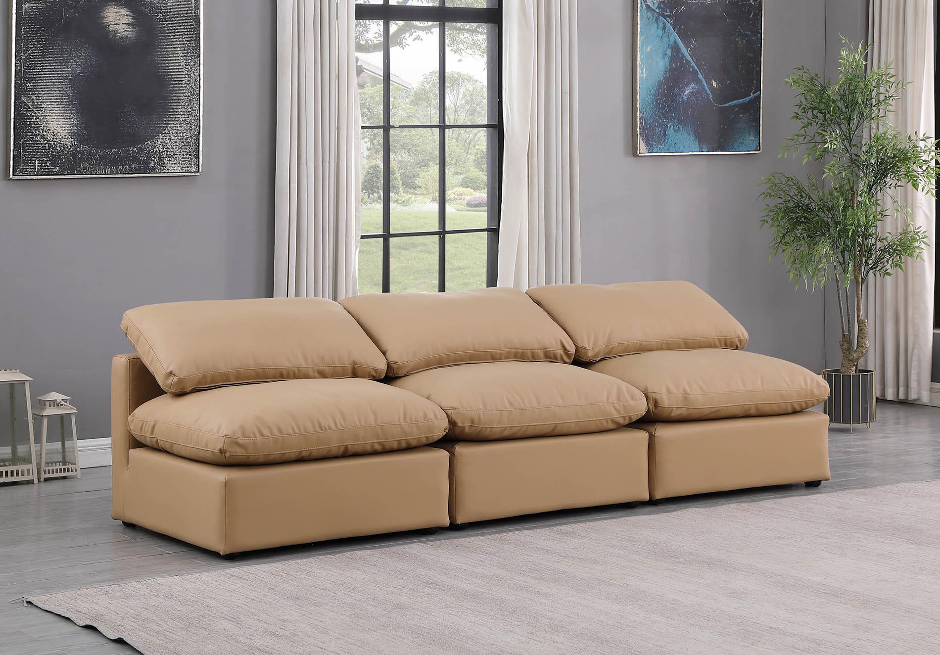 

    
Tan Vegan Leather Modular Sofa INDULGE 146Tan-S3 Meridian Modern
