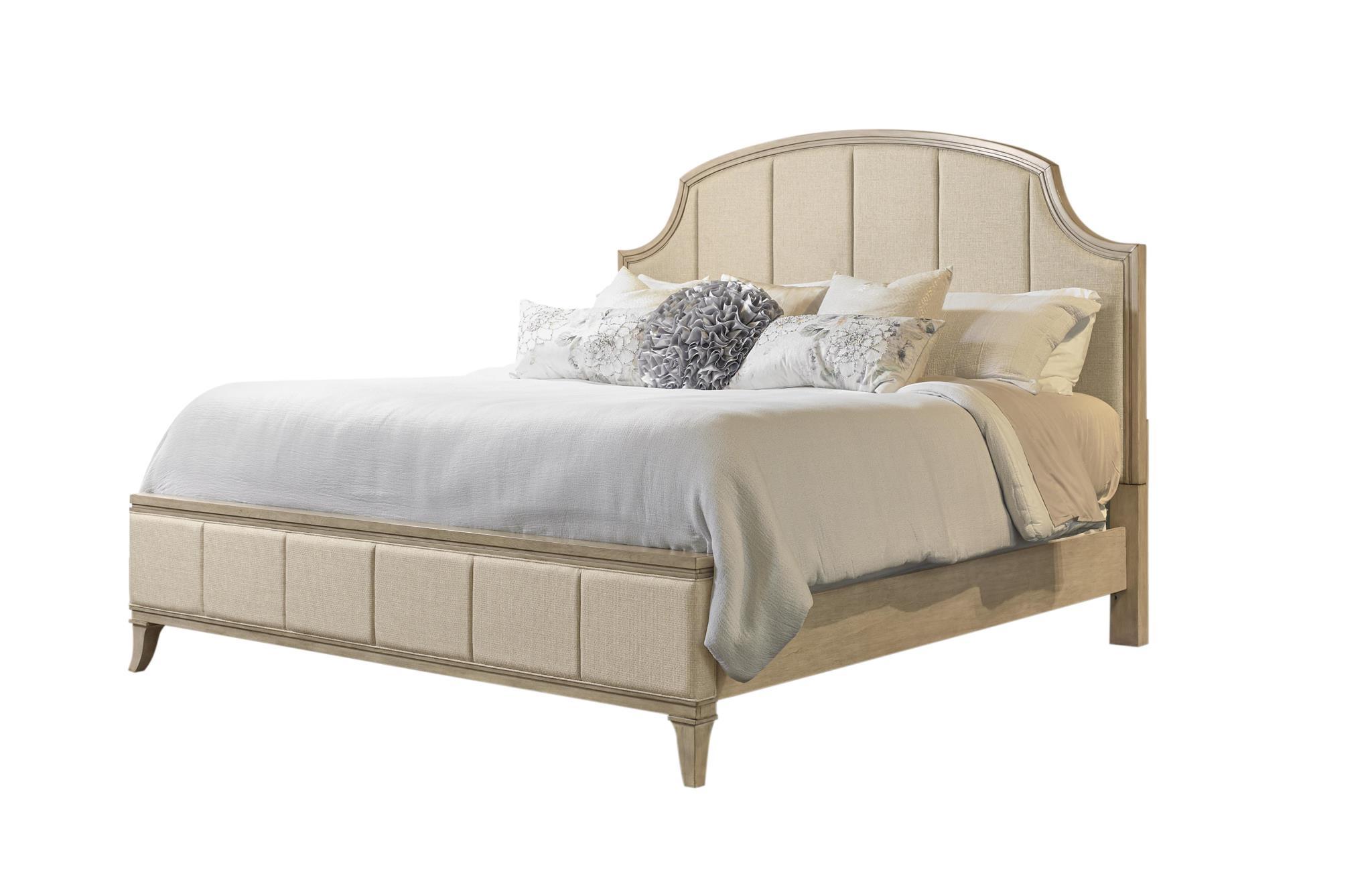 Contemporary, Modern Panel Bed VERONA 320-105 320-105 in Beige Fabric