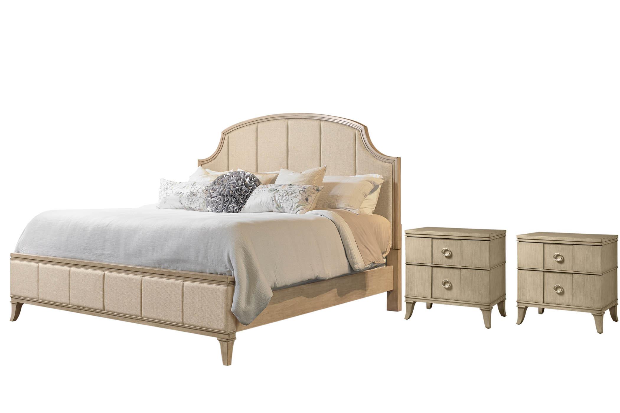 

    
Country White Panel Queen Bed Set 3Pcs VERONA 320-105 Bernards Transitional
