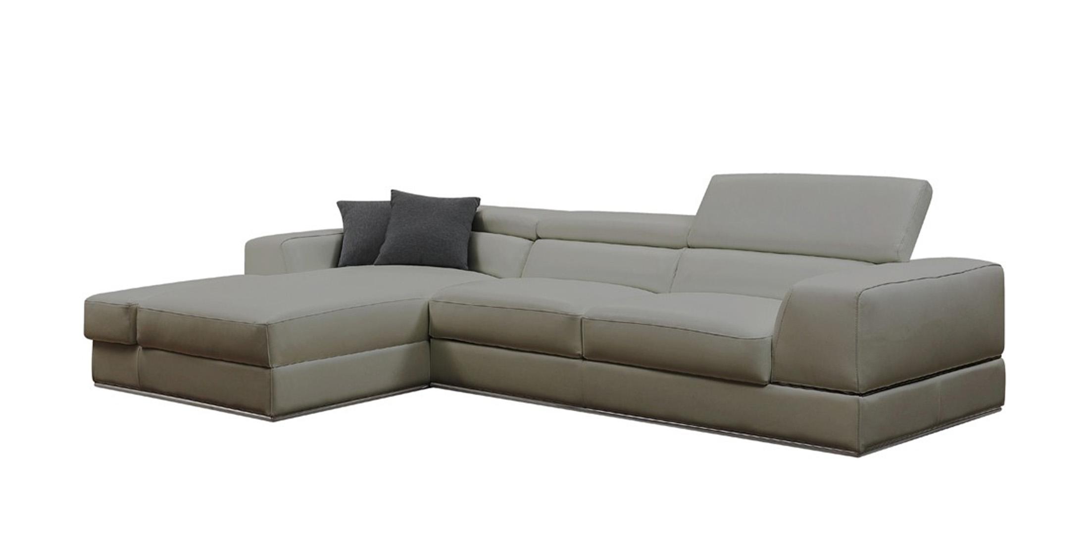 Contemporary, Modern Sectional Sofa VGCA5106A-TPE VGCA5106A-TPE in Taupe Italian Leather