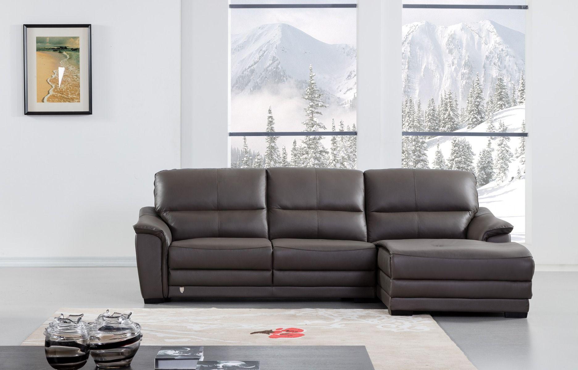 

    
Taupe Italian Leather Sectional Sofa LEFT EK-L046L-TPE American Eagle Modern

