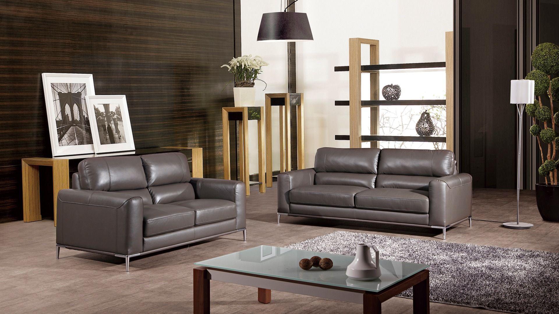 

    
Taupe Italian Leather Sofa Set 2Pcs EK016-TPE American Eagle Modern Contemporary
