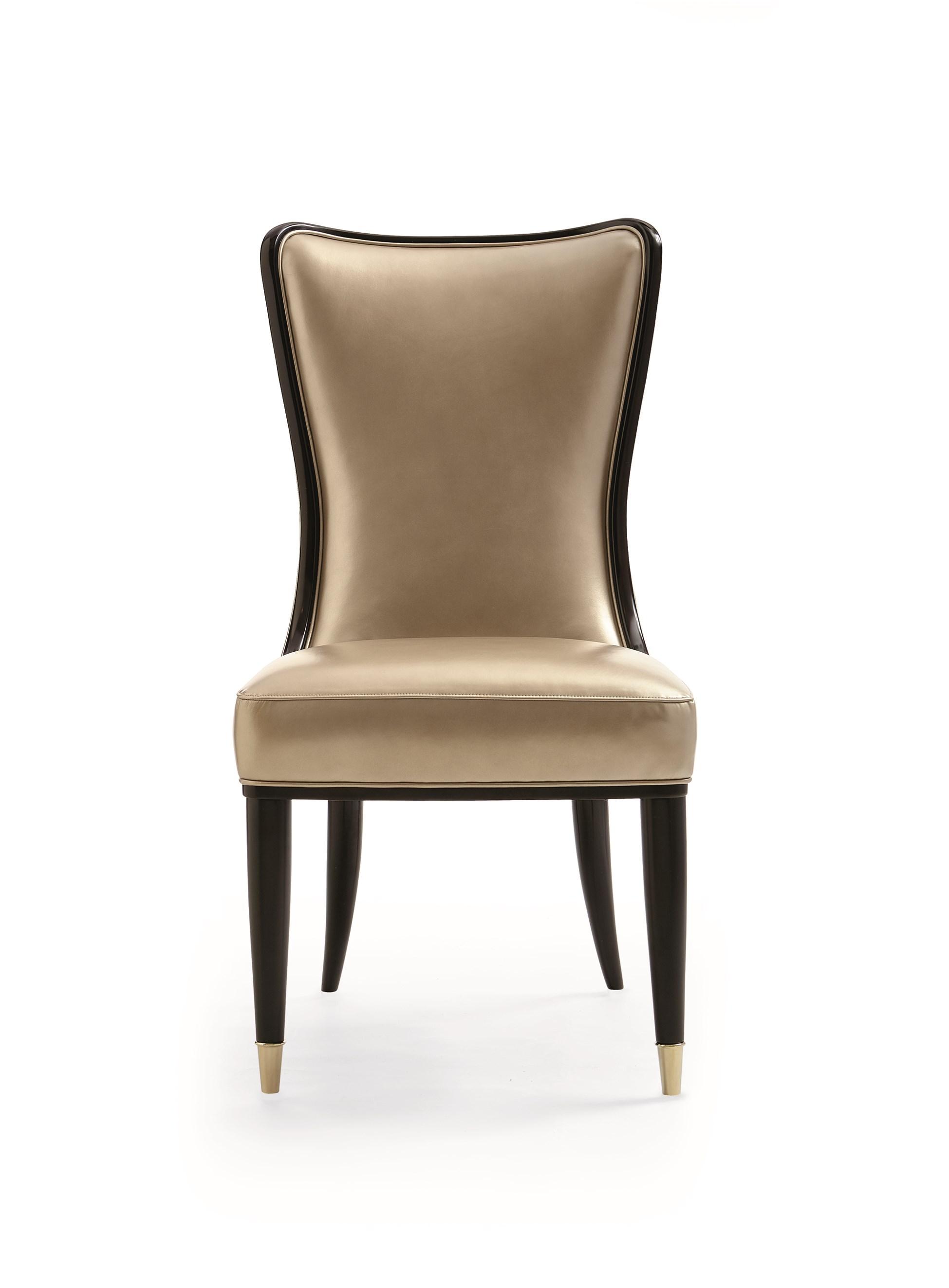 

        
Caracole SOPHISTICATES DINING CHAIR Dining Chair Set Taupe/Gold Leatherette 662896023077
