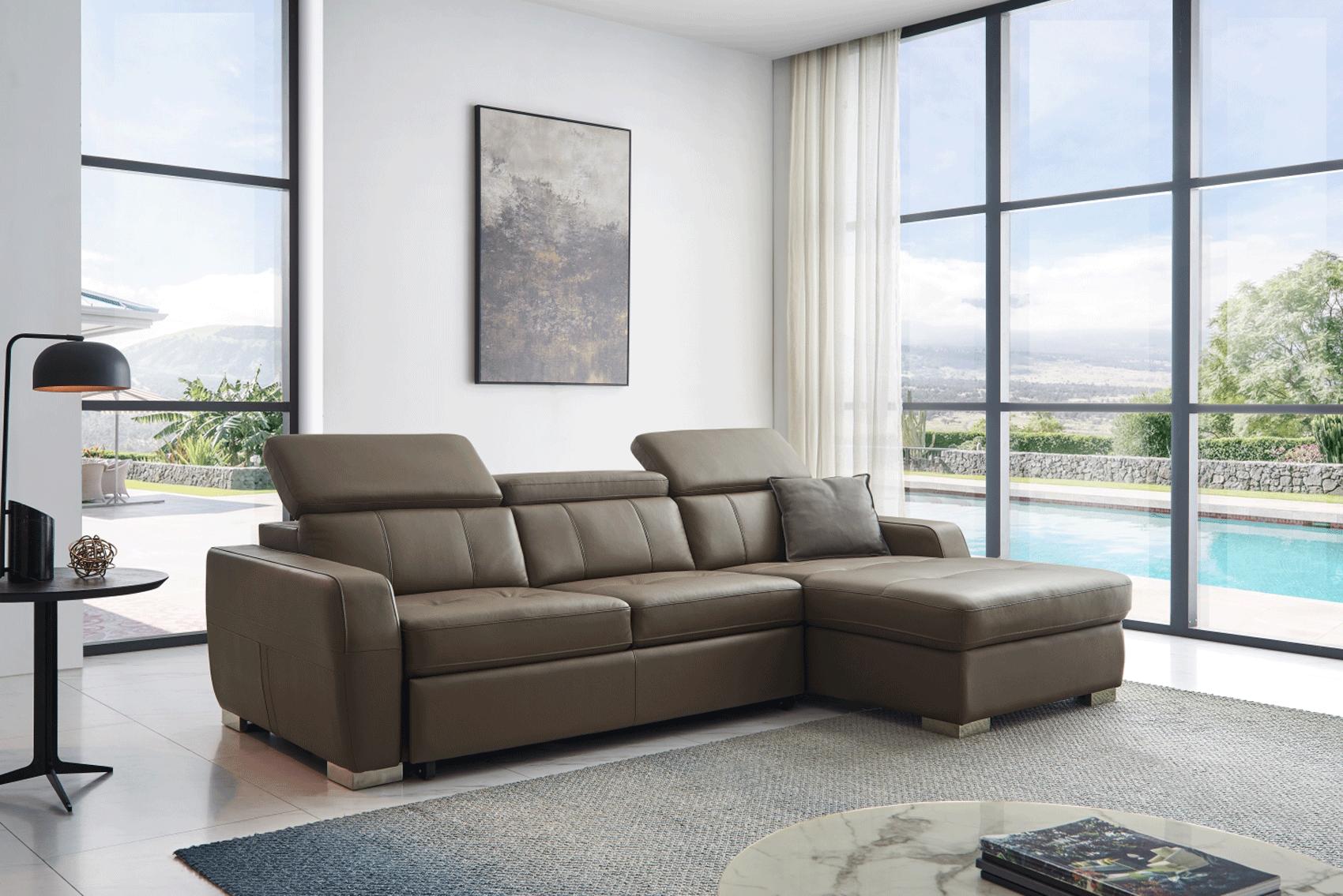 

    
ESF 1822 Sectional Sofa Bed Taupe 1822SECTIONAL
