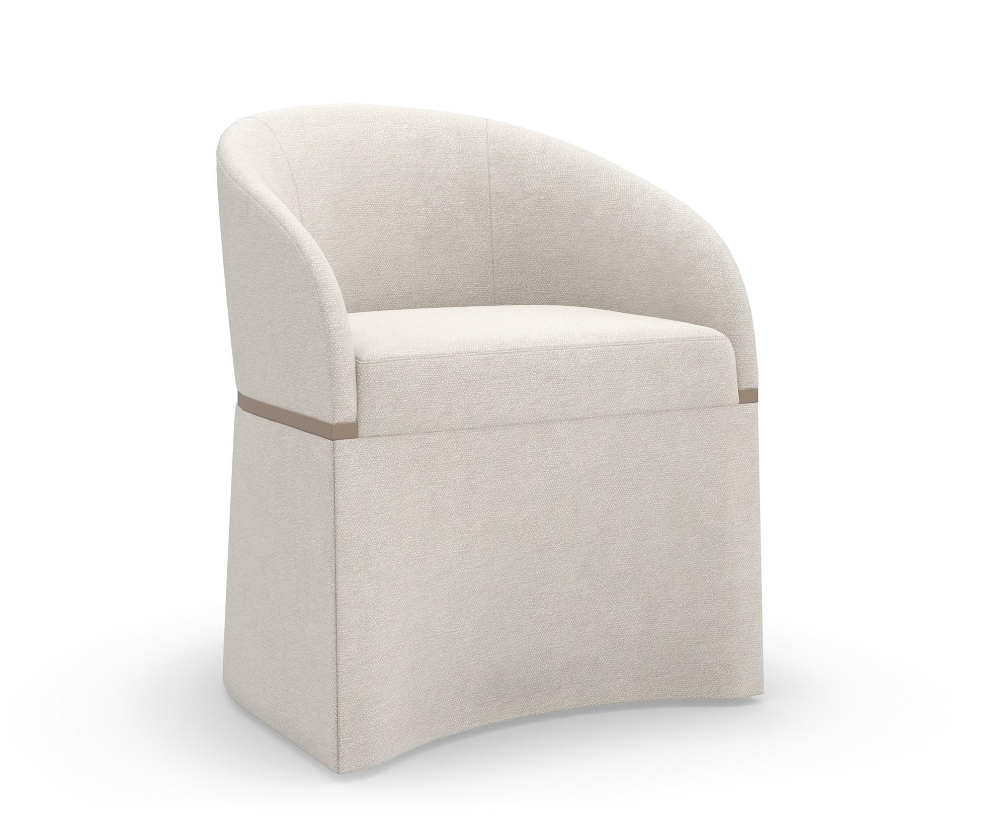 

    
Textured Ivory Woven Fabric Accent Chair DUNE by Caracole
