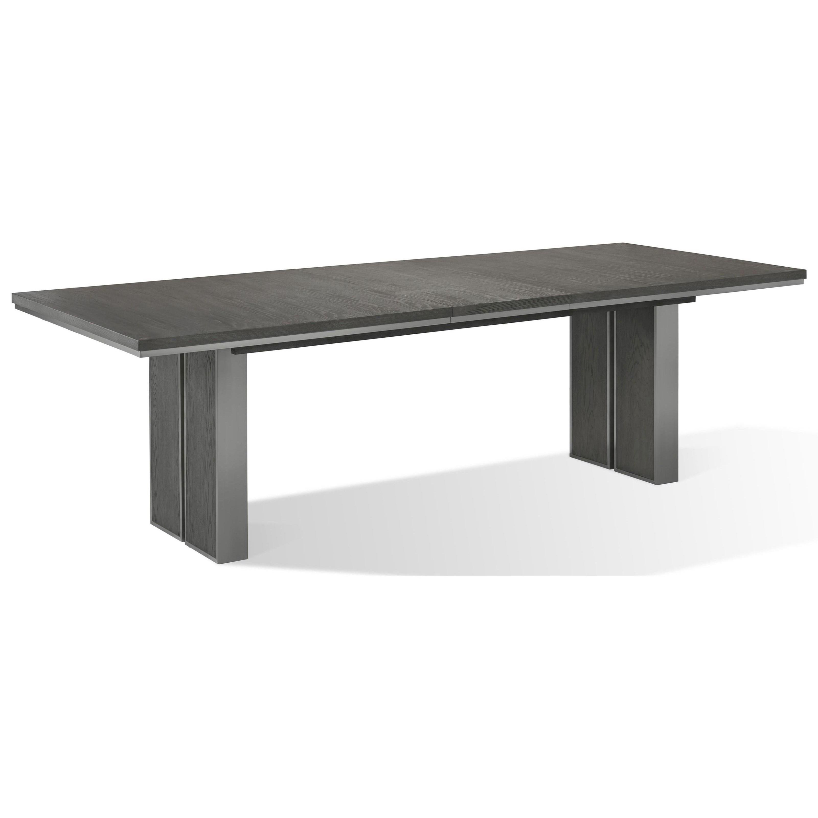 

    
Thunder Grey Finish Modern Extension Dining Table Set 7Pcs PLATA by Modus Furniture
