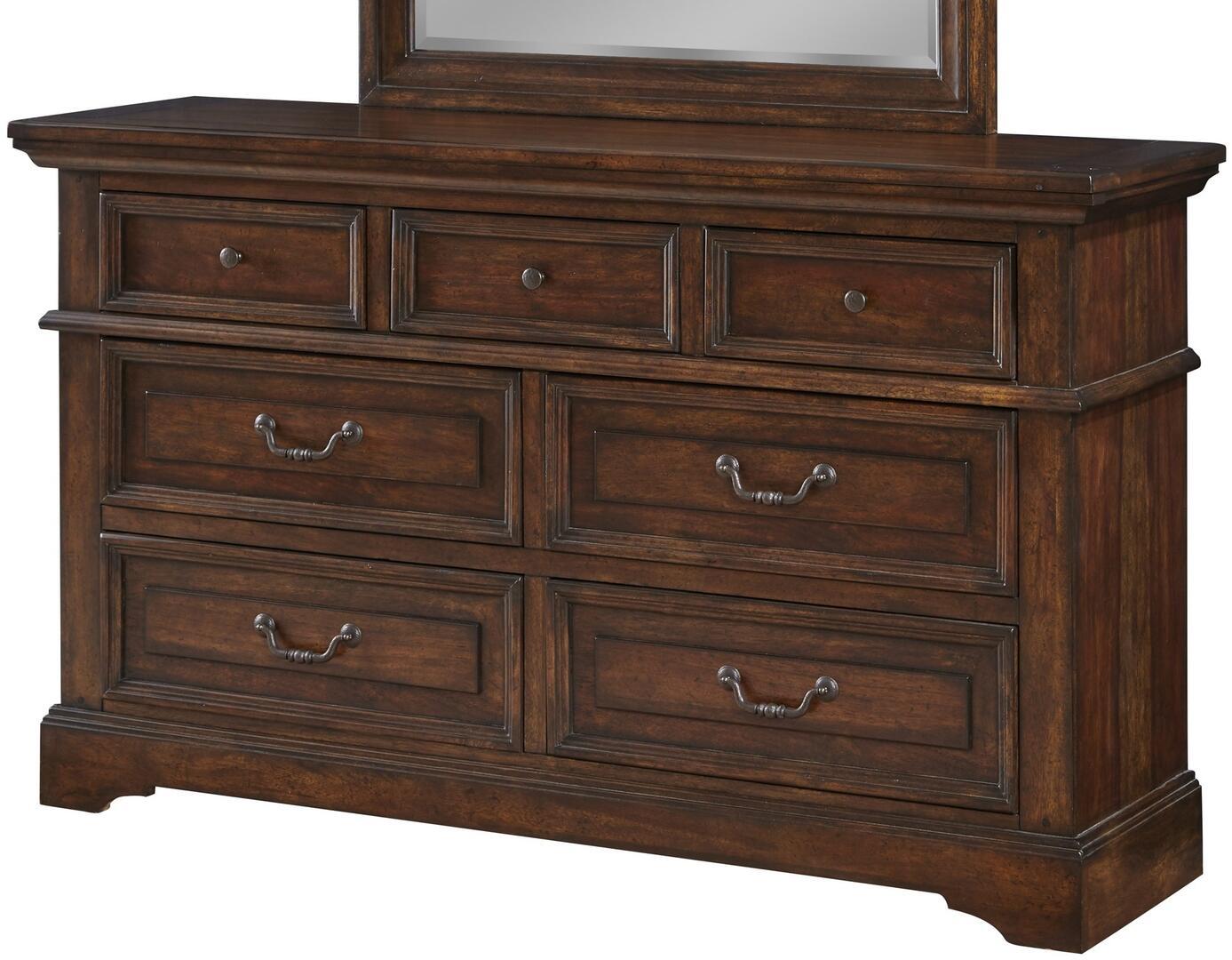 

    
Tobacco Finish Dresser with Mirror Set 2Pcs 7800 STONEBROOK American Woodcrafters Traditional
