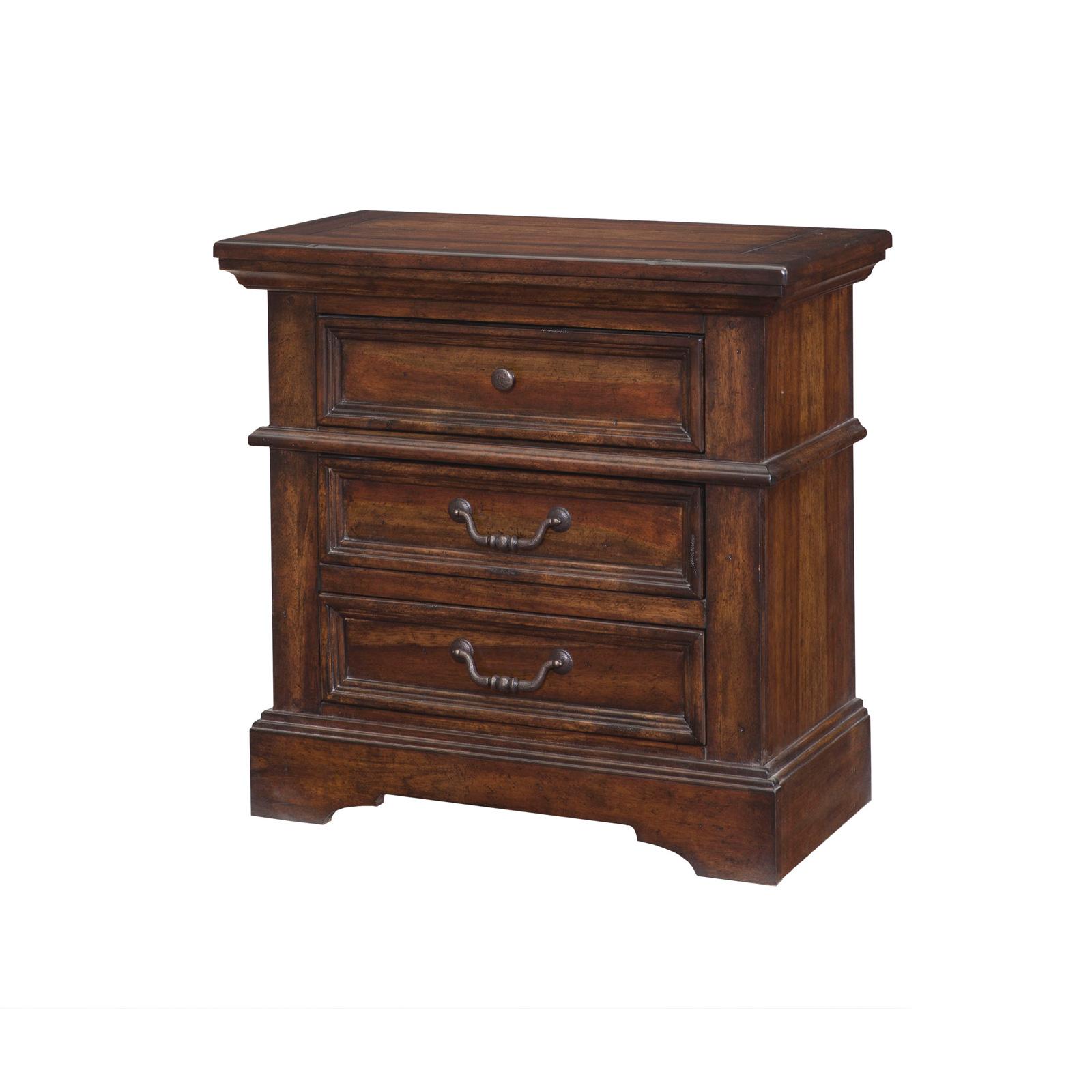 

    
Tobacco Finish Nightstand Set 2Pcs 7800 STONEBROOK American Woodcrafters Traditional
