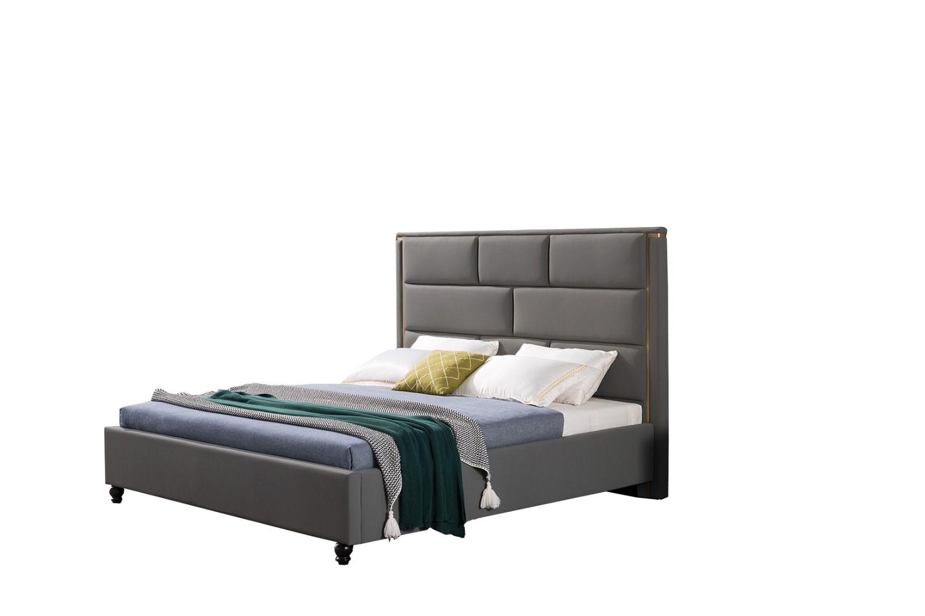 

    
Top Grade Gray Fabric Queen Bed w/ Night Stands Set 3Pcs American Eagle B-D075-GR

