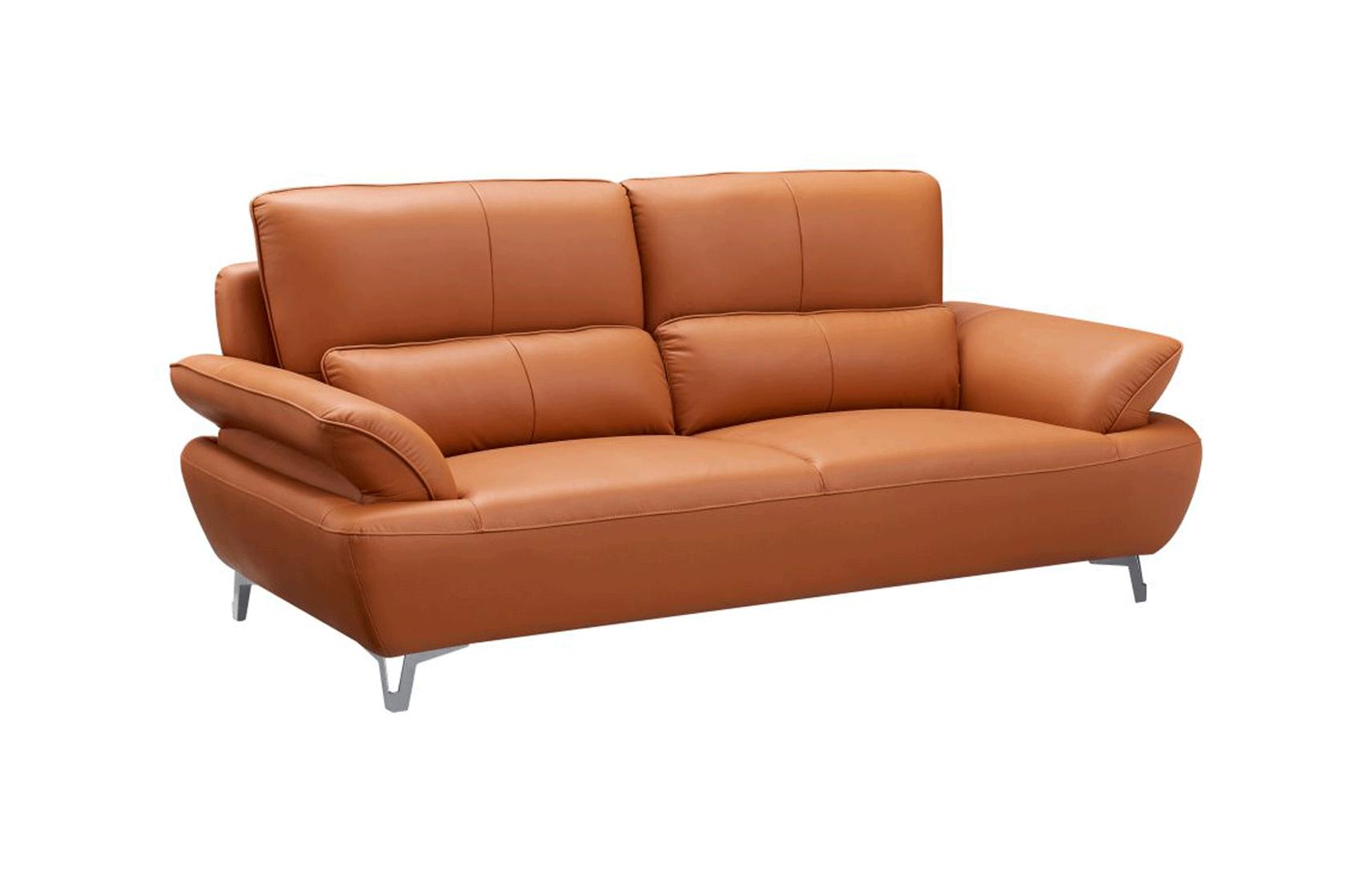 

    
Orange Top-grain Leather Sofa Set 2Pcs Contemporary ESF 1810
