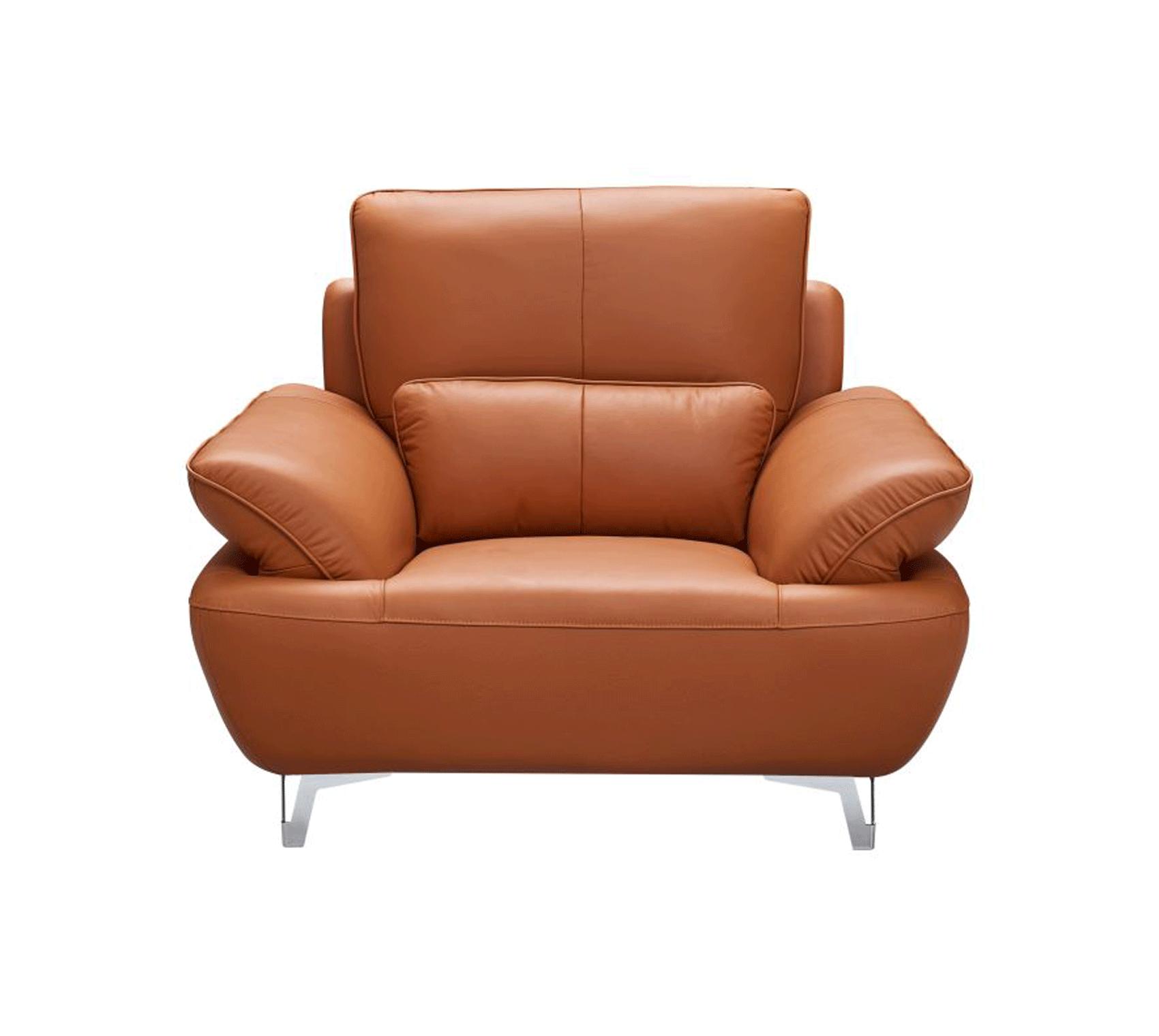 

    
1810 Orange-3PC Orange Top-grain Leather Sofa Set 3Pcs Contemporary ESF 1810

