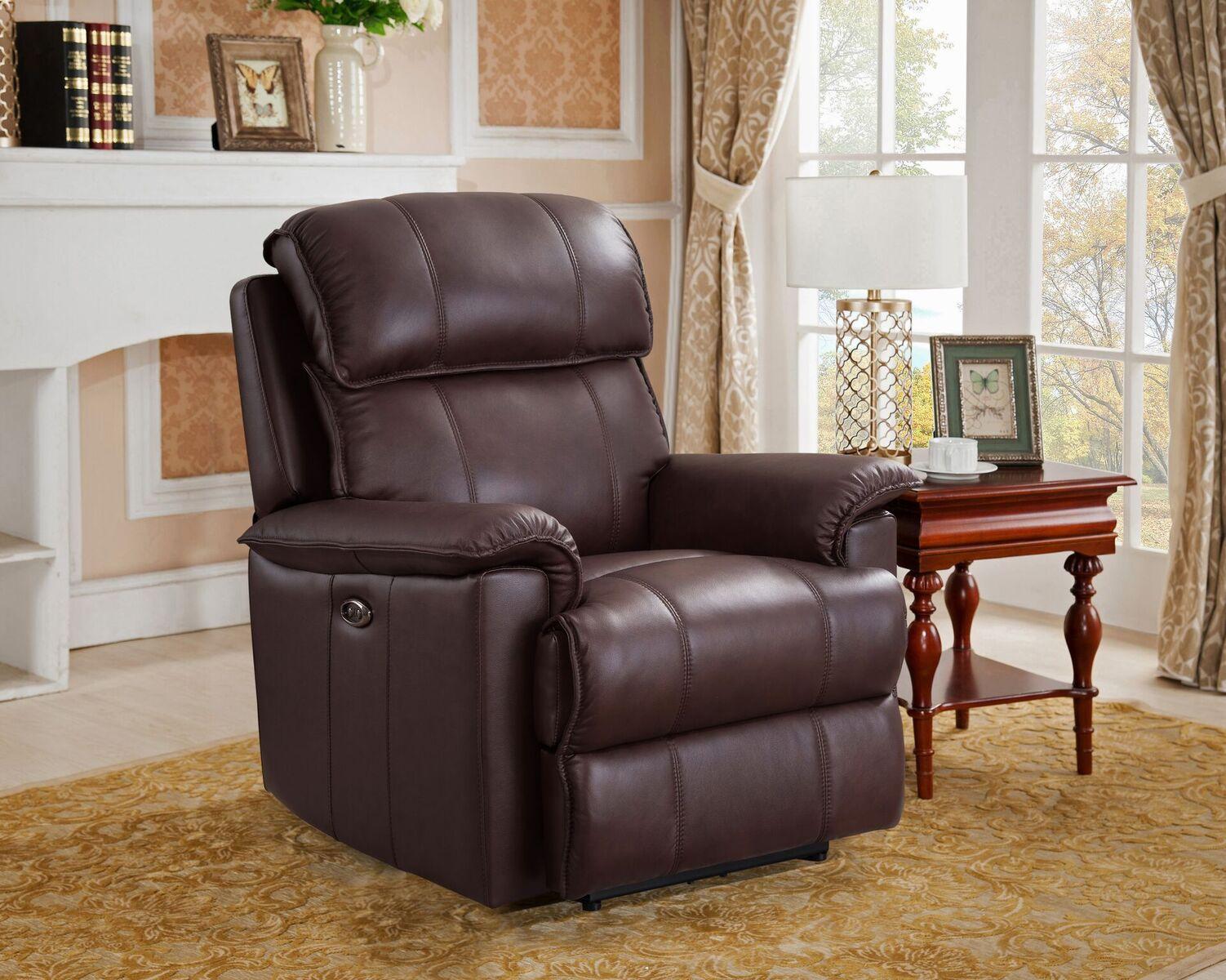 

    
Amax Leather Hydeline Harwood Recliner Chair Brown Harwood-P-BRN
