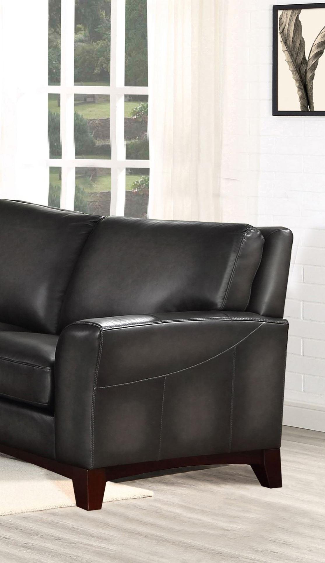 

    
Top Grain Leather Grey Sofa Haro HYDELINE® Classic Traditional

