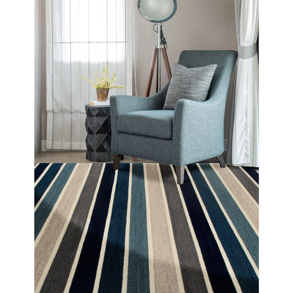 

    
Tracy Mainline Blue 5 ft. 3 in. Round Area Rug by Art Carpet
