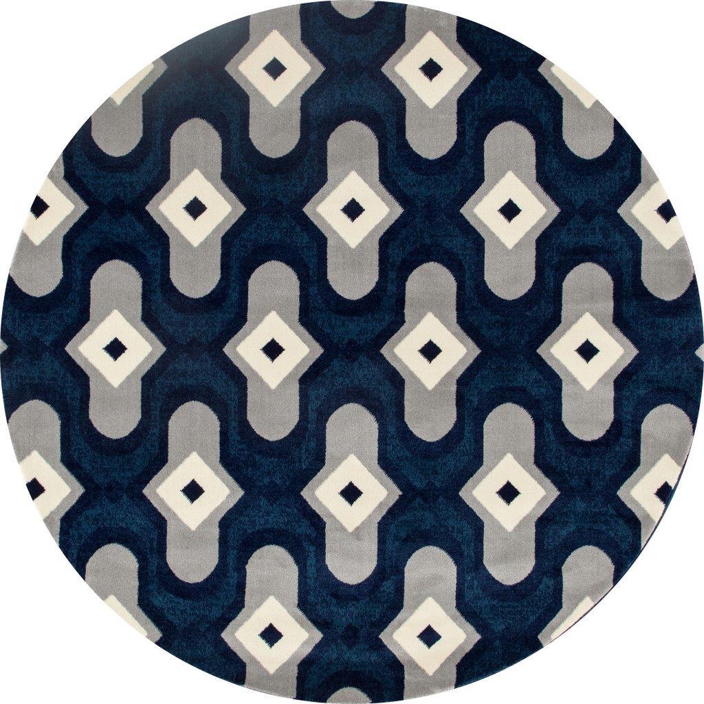 

    
Tracy Protector Peacock Blue 7 ft. 10 in. Round Area Rug by Art Carpet
