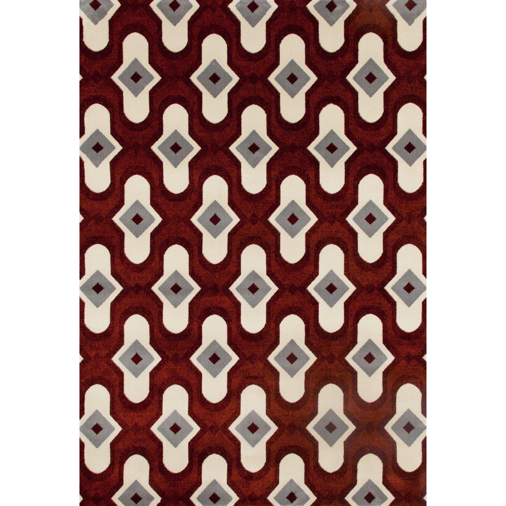 Modern Area Rug Tracy Protector OJAR00032723 in Red 
