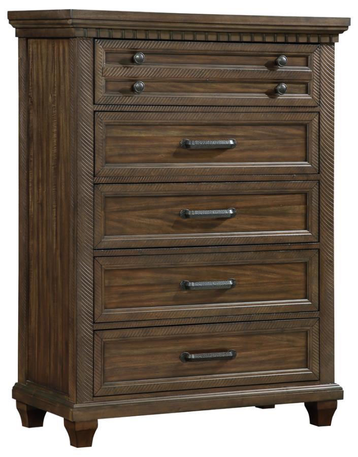 

    
Traditional Acacia Brown Solid Wood Chest Coaster 222715 Bennington

