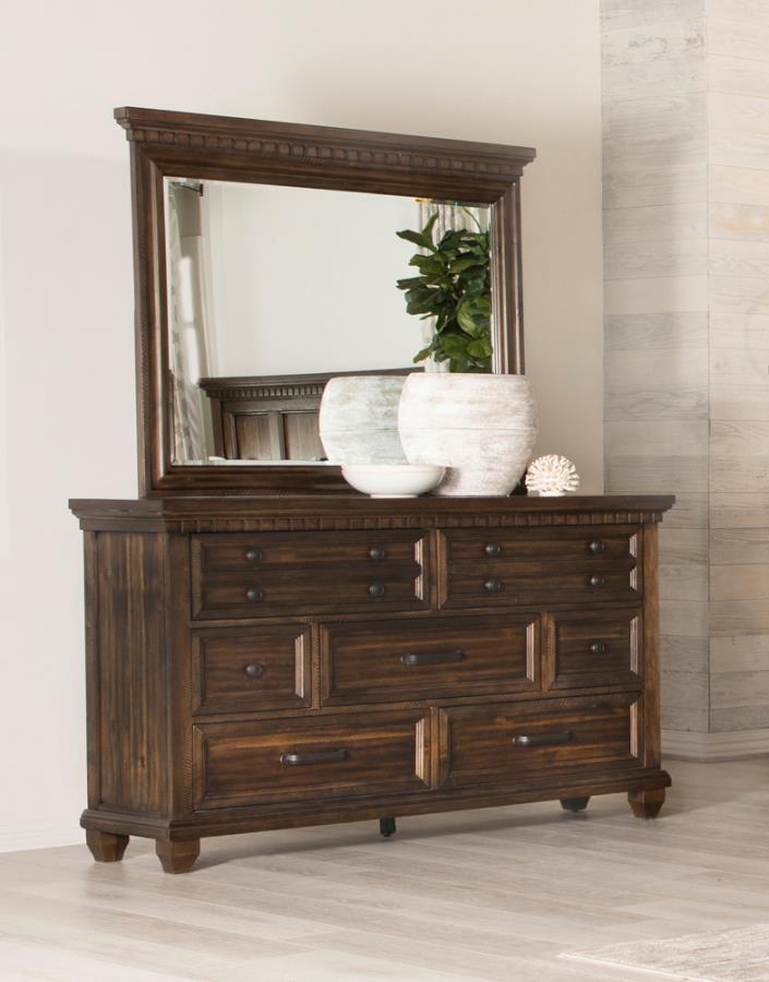

                    
Buy Traditional Acacia Brown Solid Wood Dresser w/Mirror Coaster 222713 Bennington
