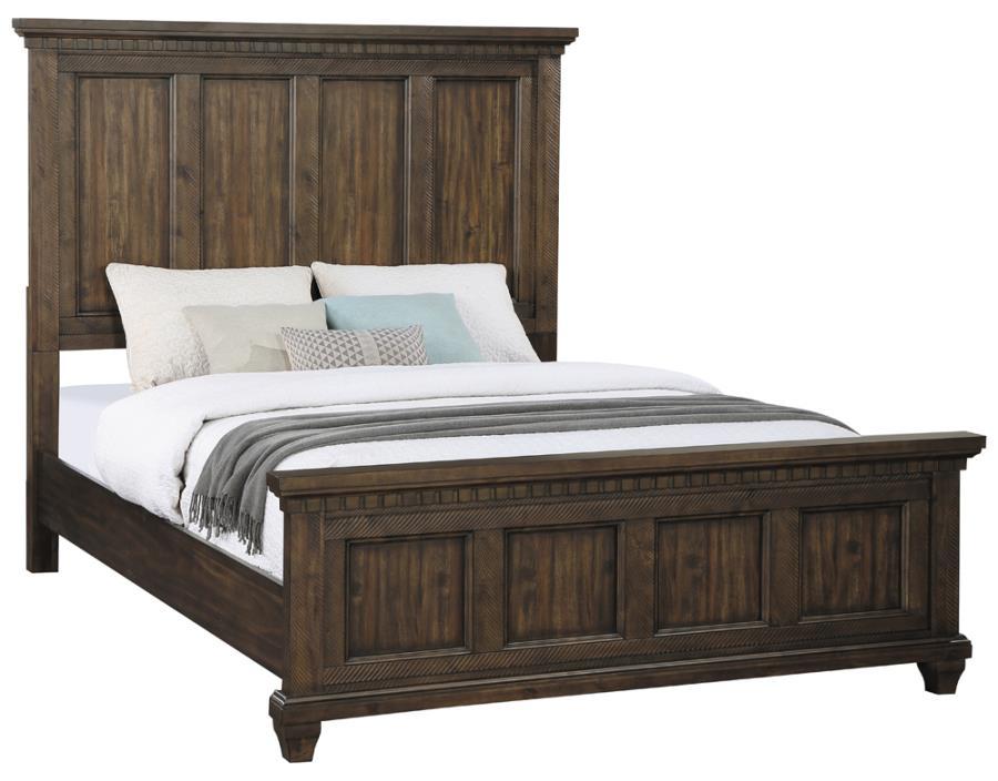 

    
Traditional Acacia Brown Solid Wood King Bed Coaster 222711KE Bennington
