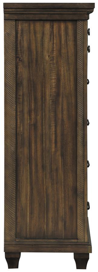 

    
Traditional Acacia Brown Solid Wood King Bedroom Set 6pcs Coaster 222711KE Bennington
