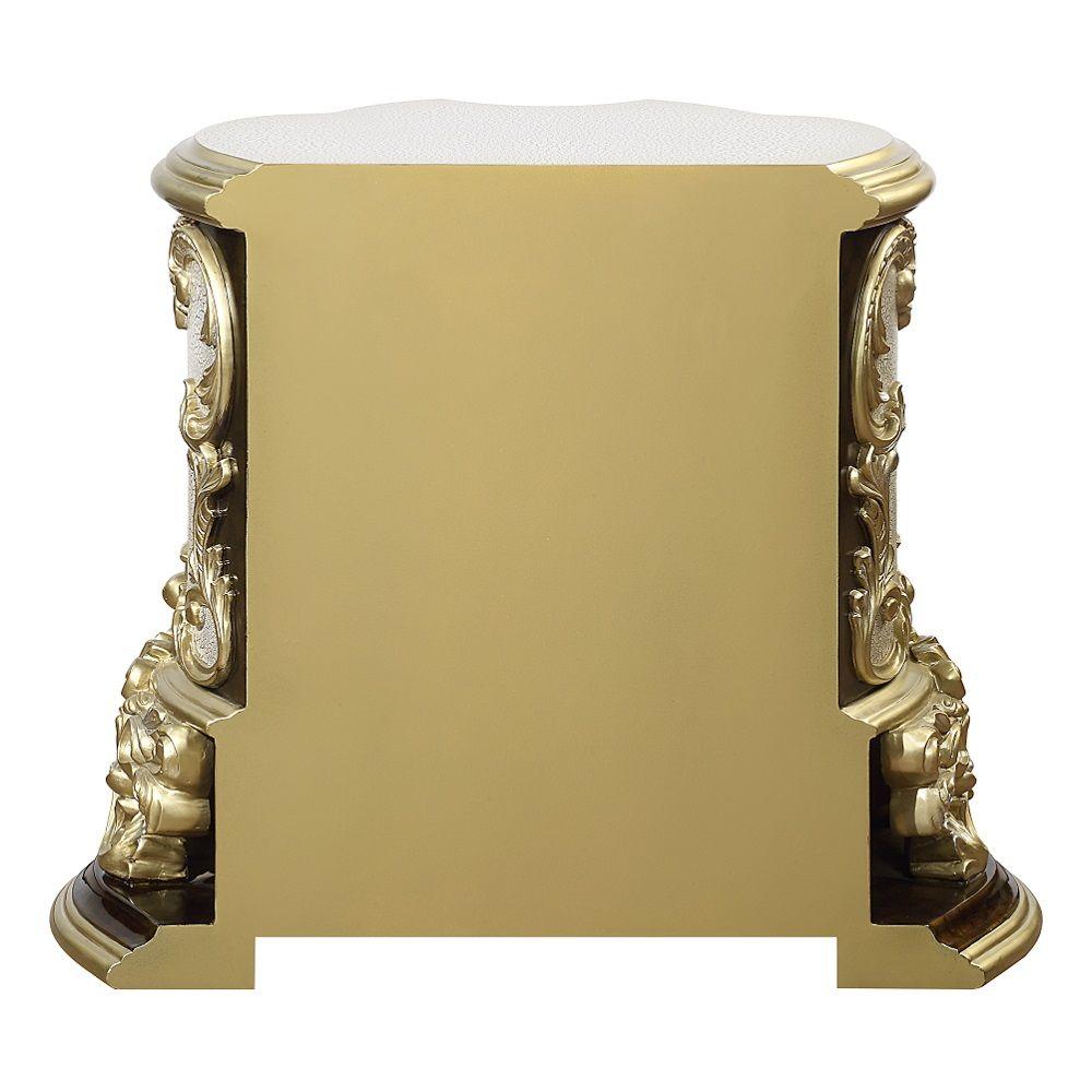 

    
Traditional Antique Gold/Brown Wood King Panel Bedroom Set 3PCS Acme Desiderius BD20001EK-3PCS
