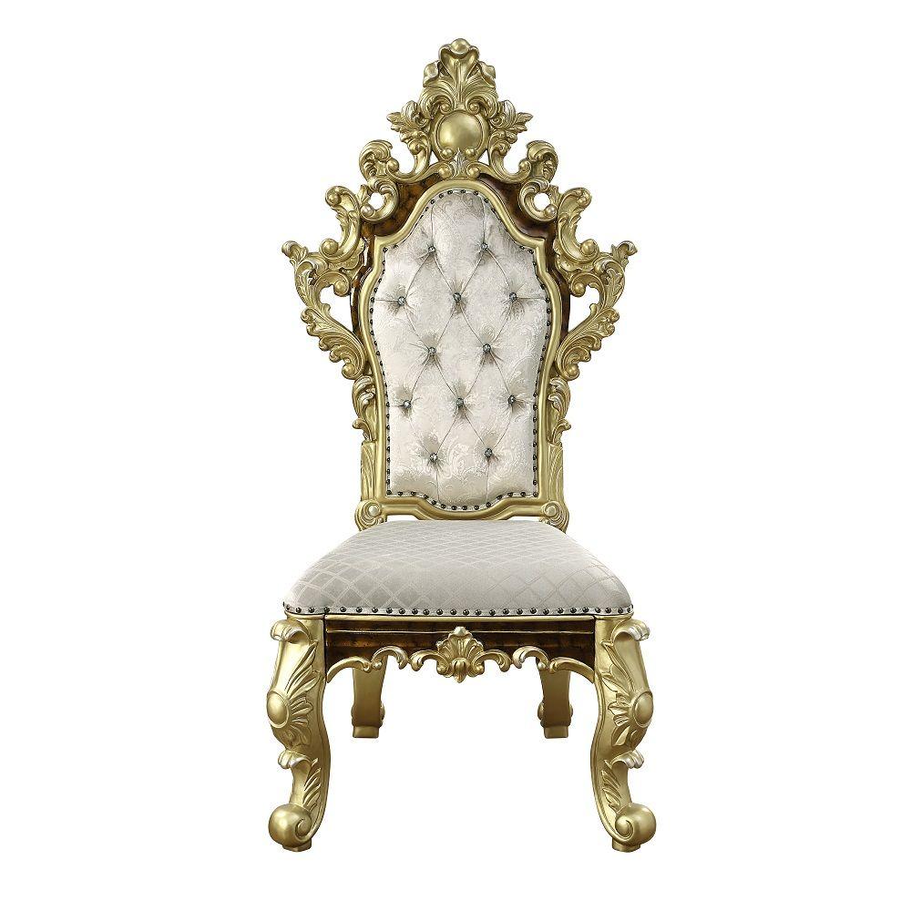 

    
Acme Furniture Desiderius Side Chair Set 2PCS DN60001-2PCS Side Chair Set Gold/Brown DN60001-2PCS
