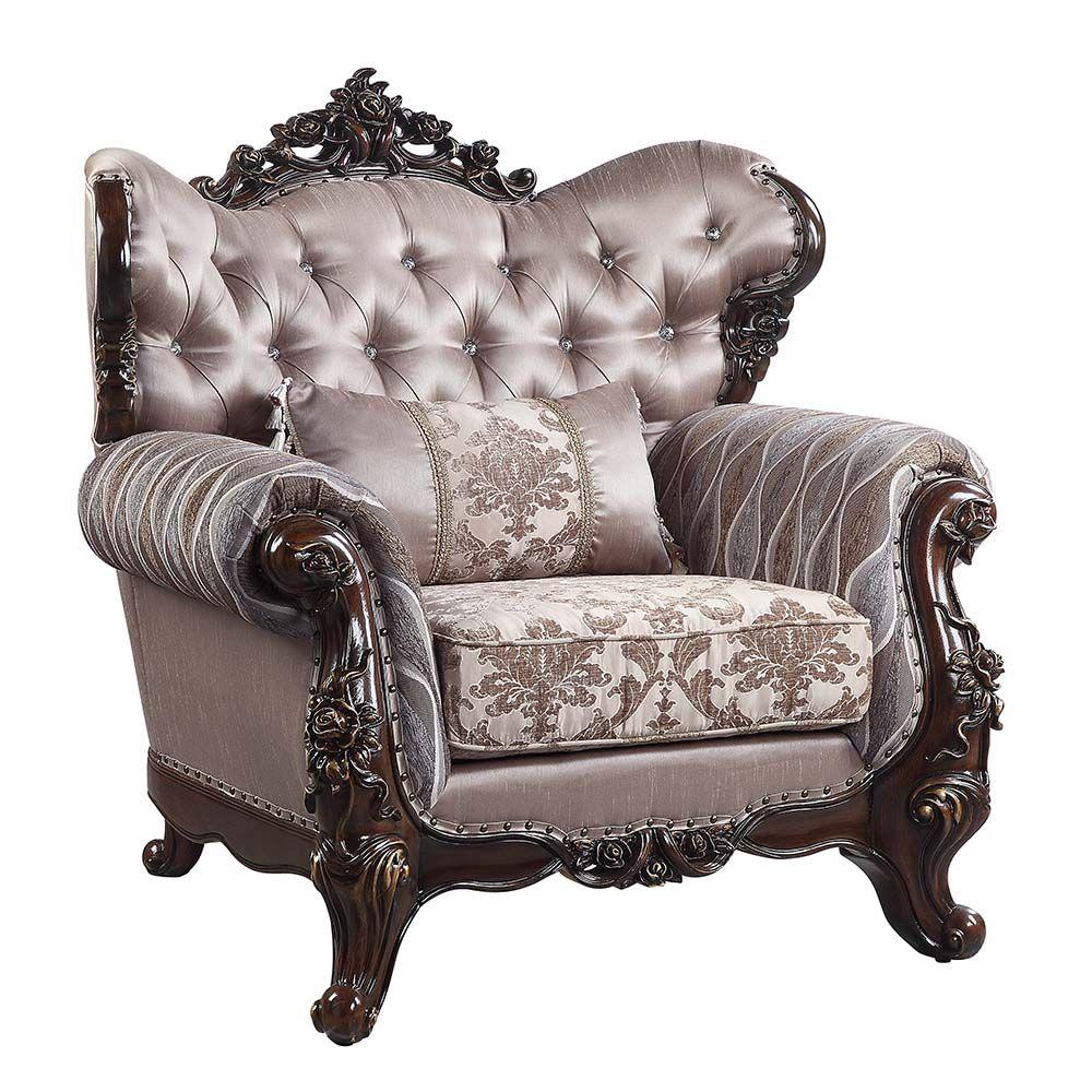 Traditional Chair Benbek LV00811 in Wash Oak Fabric