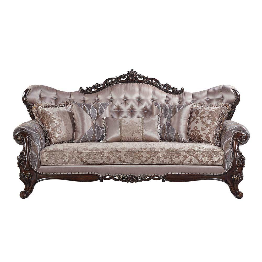 

                    
Acme Furniture Benbek Sofa and Loveseat Set Wash Oak Fabric Purchase 
