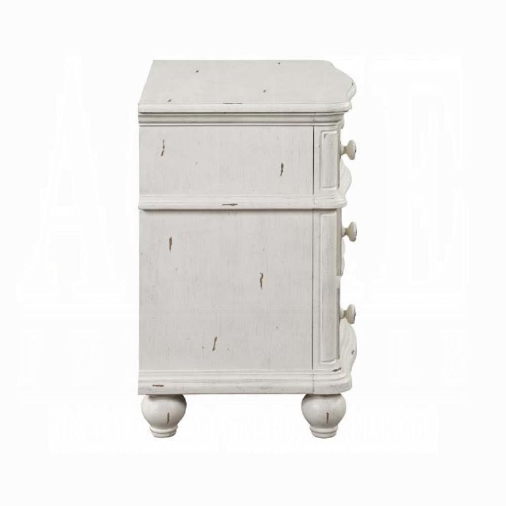 

        
65192998198929Traditional Antique White/Gray Wood King Storage Bedroom Set 3PCS Acme Jaqueline BD01432EK
