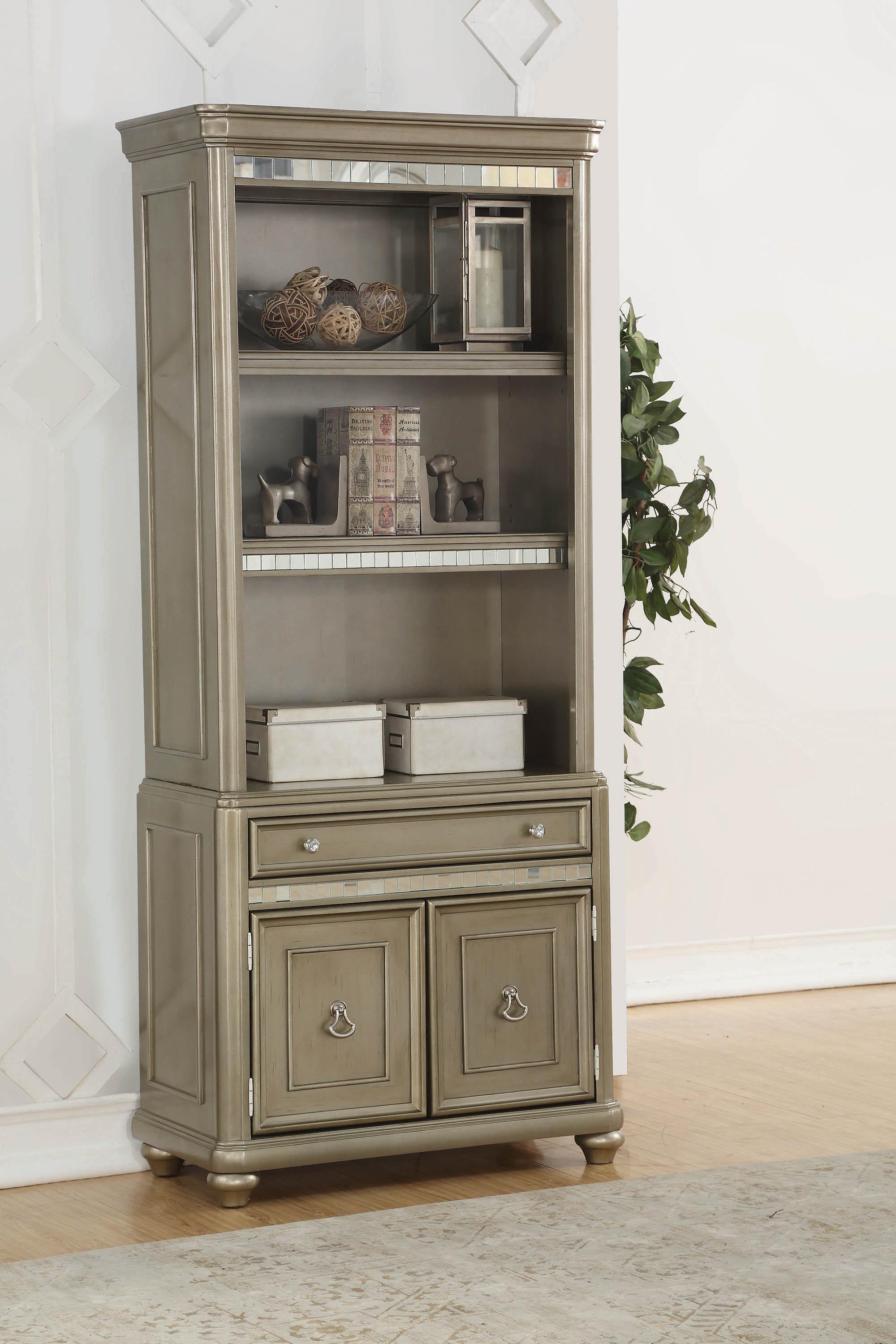 

    
Traditional Beige Wood Bookcase Ritzville by Coaster

