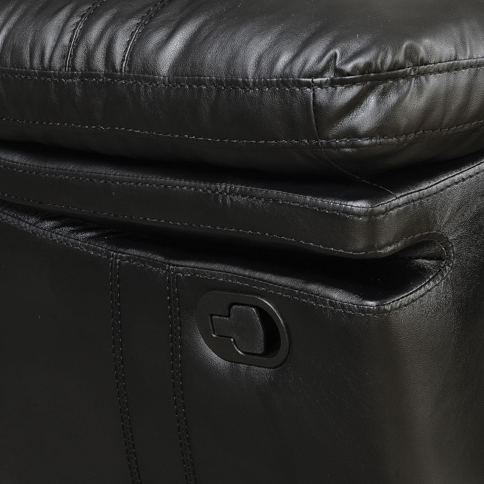

        
Furniture of America Listowel Loveseat Black Bonded Leather 00193011013654
