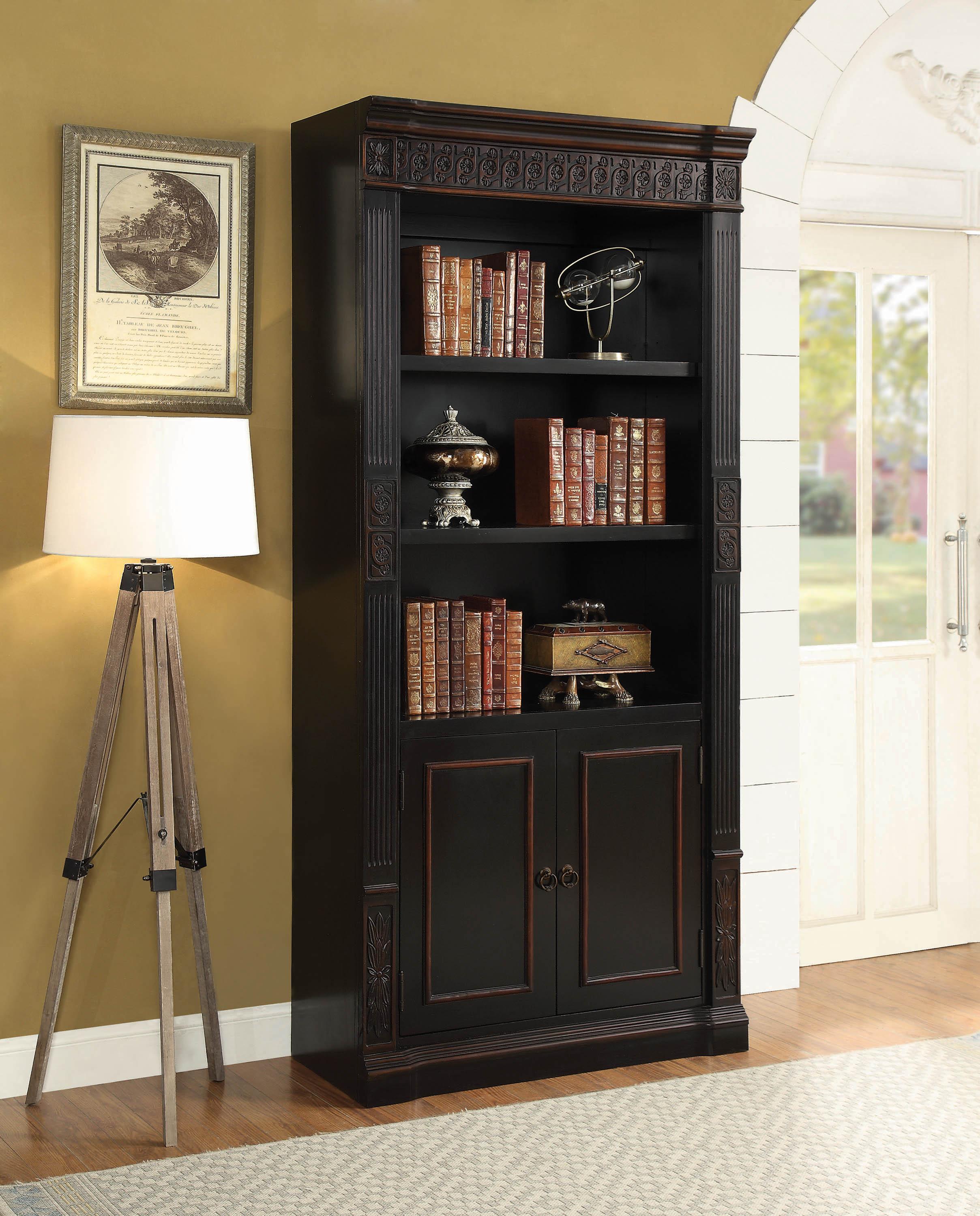 

    
800923 Traditional Black,Brown Wood Bookcase Rowan by Coaster
