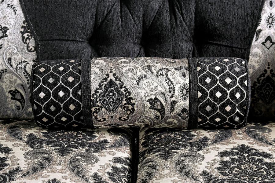 

                    
Buy Traditional Black Chenille Sofa Furniture of America SM6432-SF Ronja
