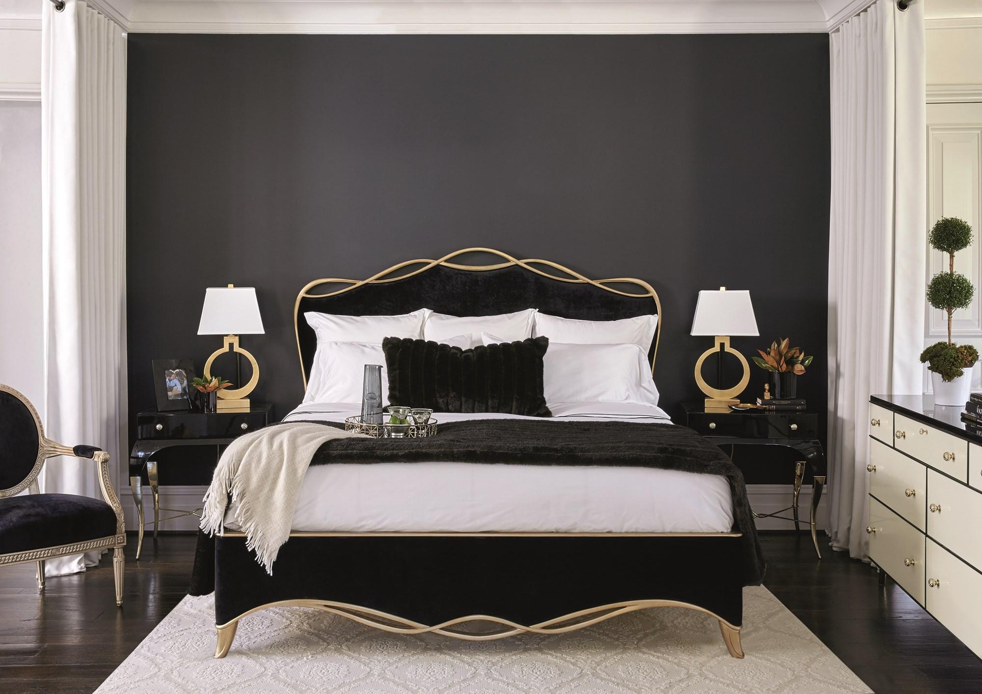 

    
Caracole THE RIBBON BED Panel Bed Black SIG-416-123
