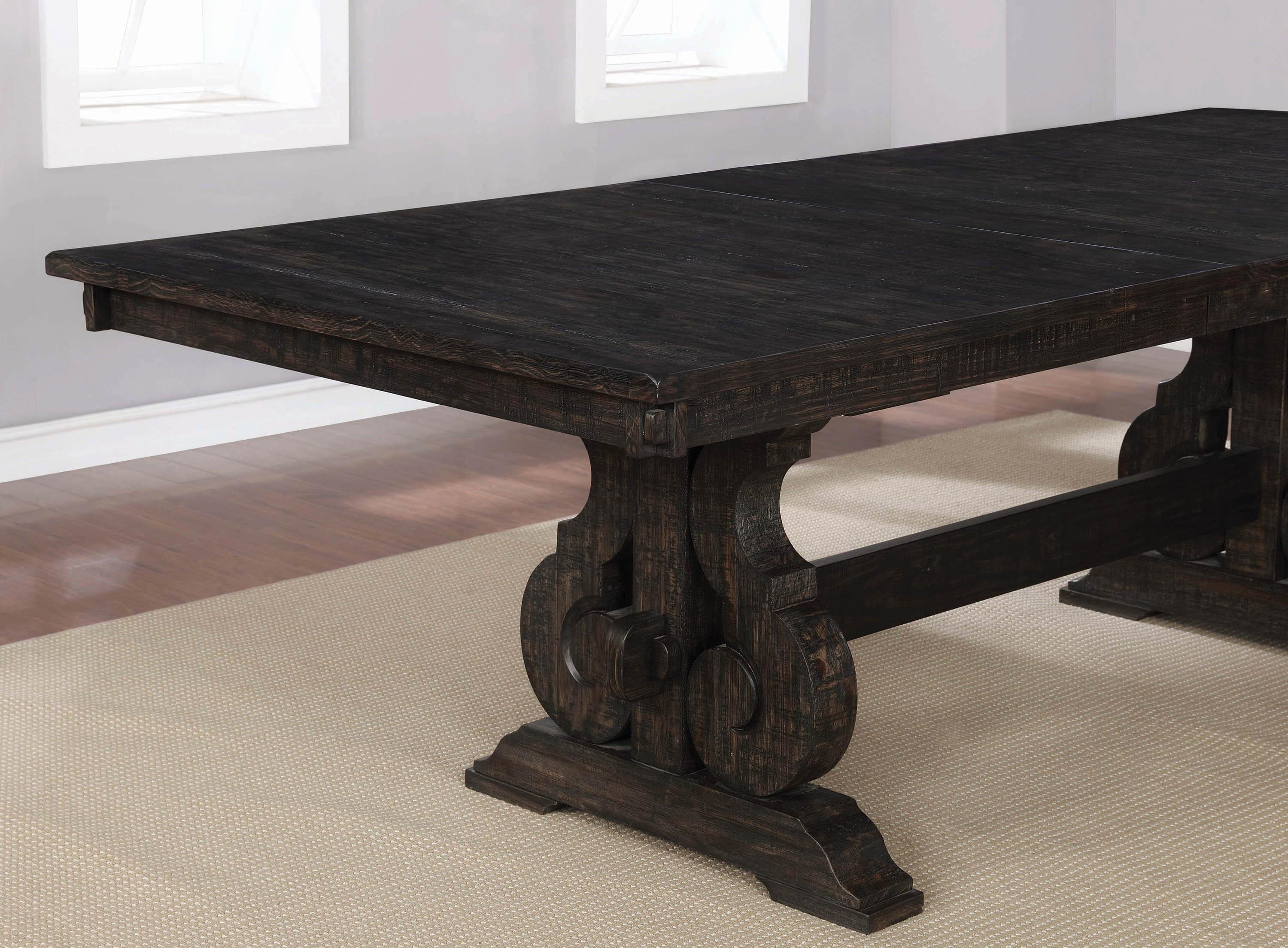 

    
121281 Traditional Black Wood Dining table Whitney by Coaster
