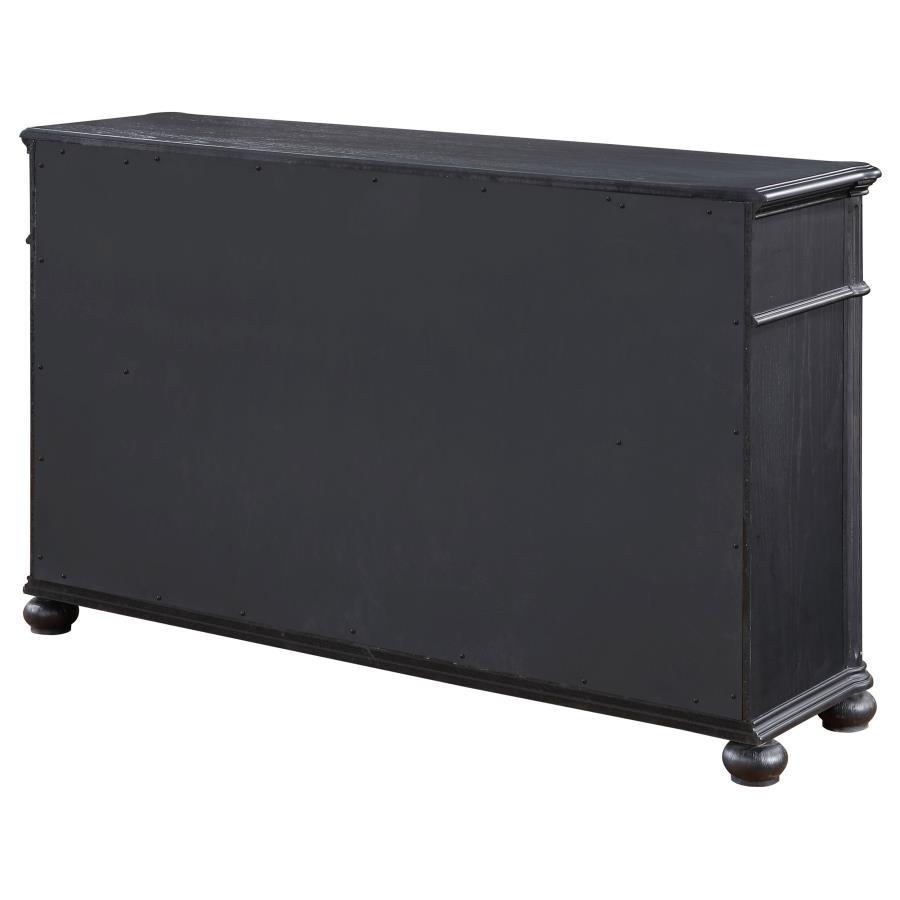 

    
 Order  Traditional Black Wood Dresser With Mirror 2PCS Coaster Celina 224763

