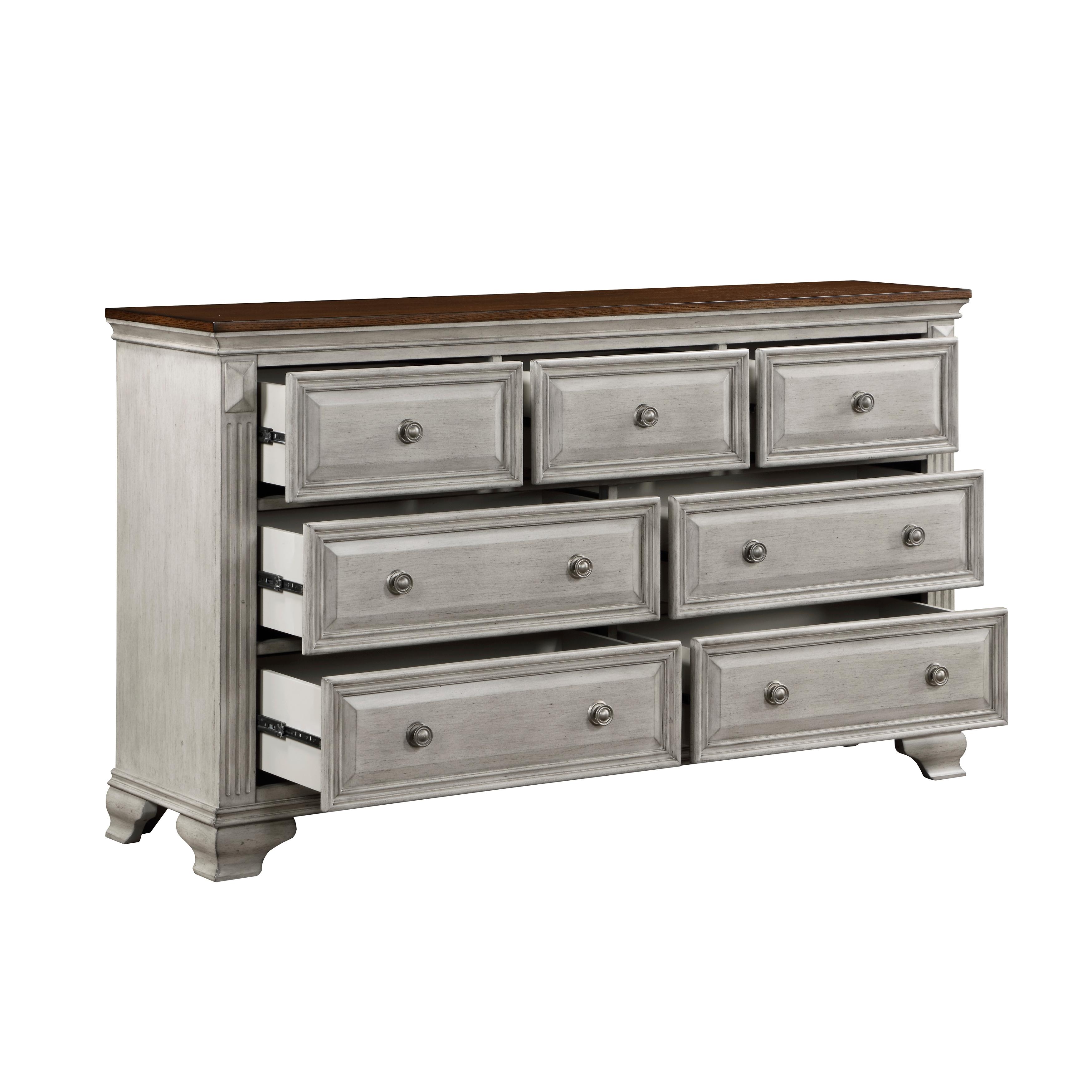 

    
Homelegance Marquette Dresser With Mirror 1449-5-D-2PCS Dresser With Mirror Gray/Brown 1449-5-D-2PCS
