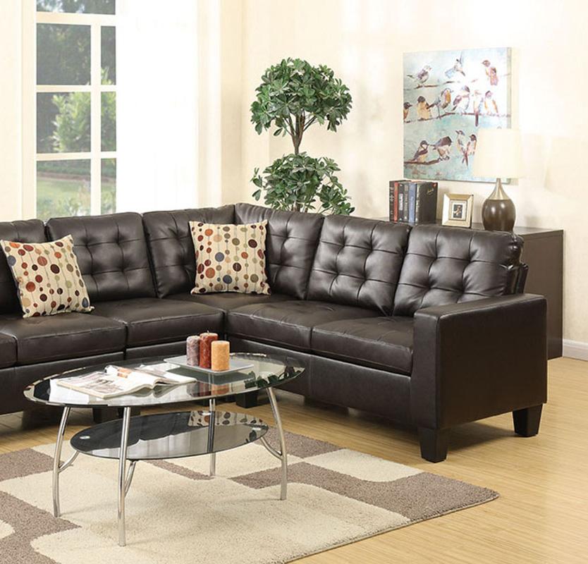 

    
Poundex Furniture F6939 4-Pcs Modular Sectional Brown F6939
