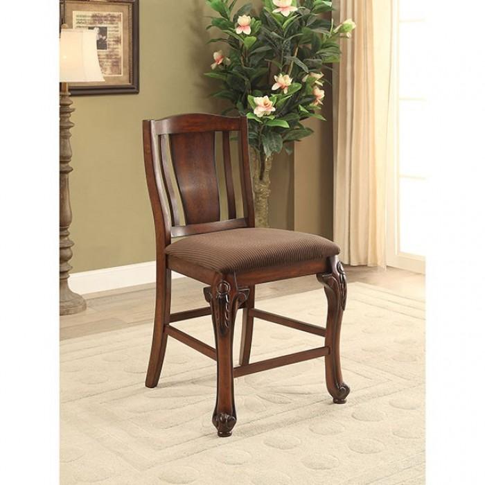 

    
Traditional Brown Cherry Counter Height Chairs Set 2pcs Furniture of America CM3873PC-2PK Johannesburg
