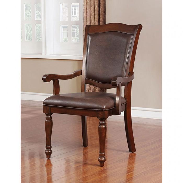 

    
Traditional Brown Cherry & Espresso Solid Wood Arm Chairs Set 2pcs Furniture of America CM3453AC-2PK Sylvana
